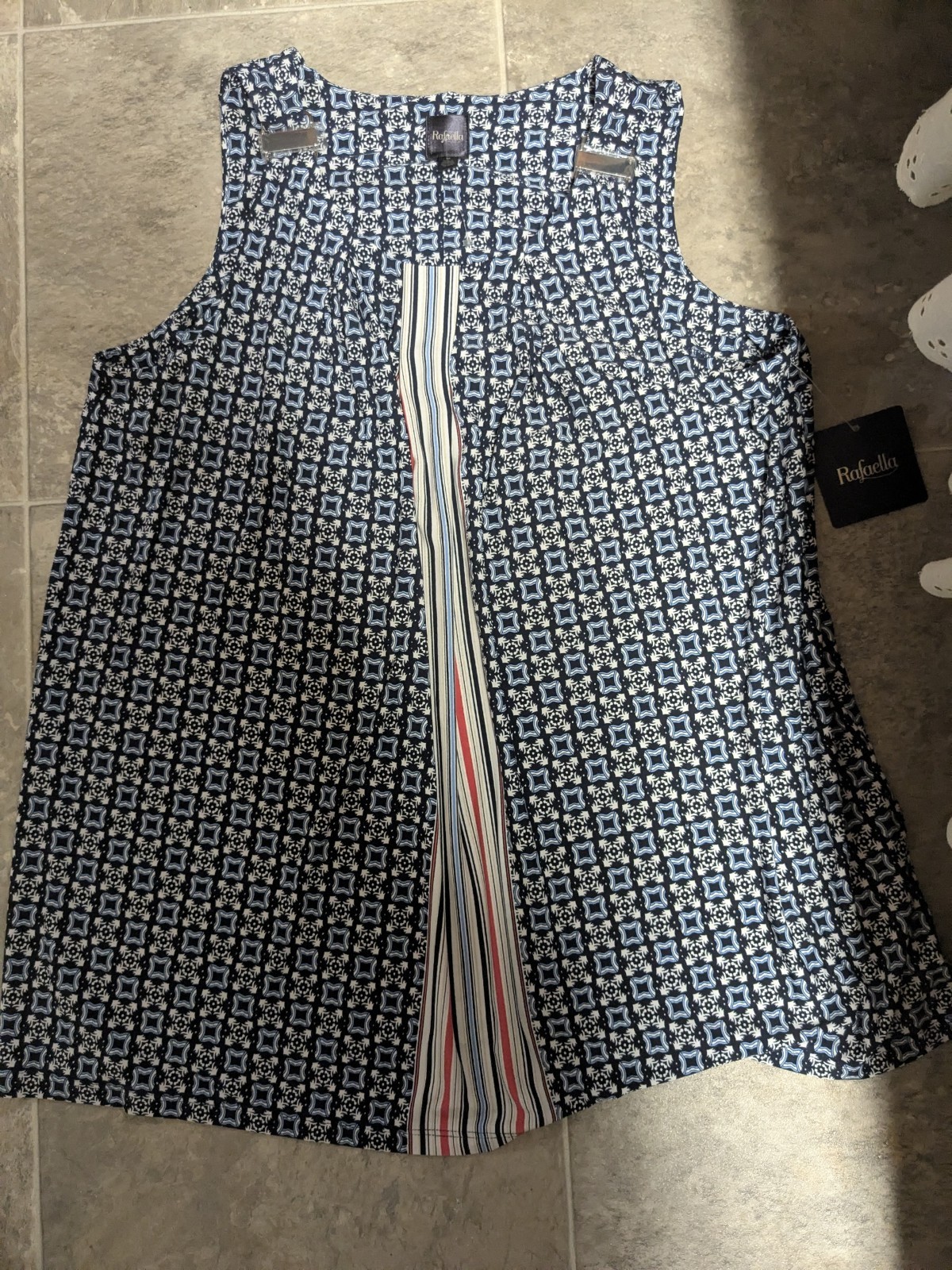 Womens Rafaella Sz Med Simetric Beachy Lagenlook Costal Grandma Soft