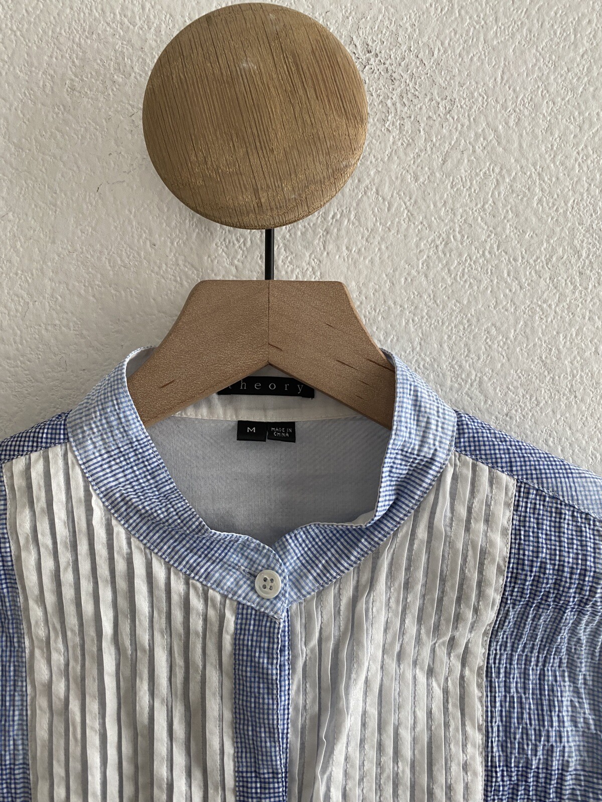 Theory Hamnet C Button Down Striped Shirt Medium