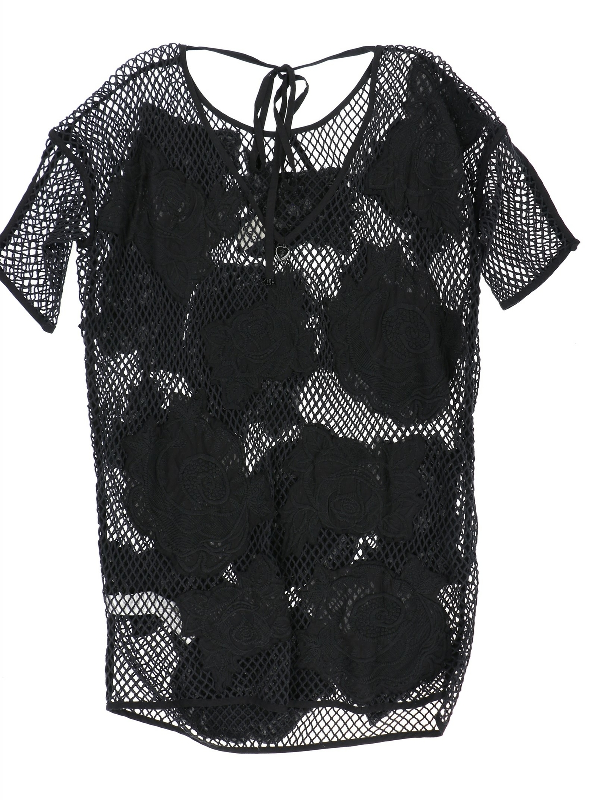 Twin set – Simona barbieri Black Net Cover UP Size Large 187312