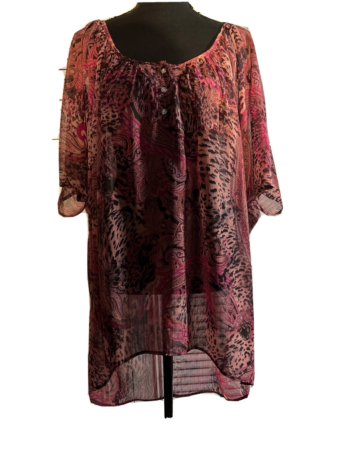 Elena Solano blouse size 2X Bust 34”
