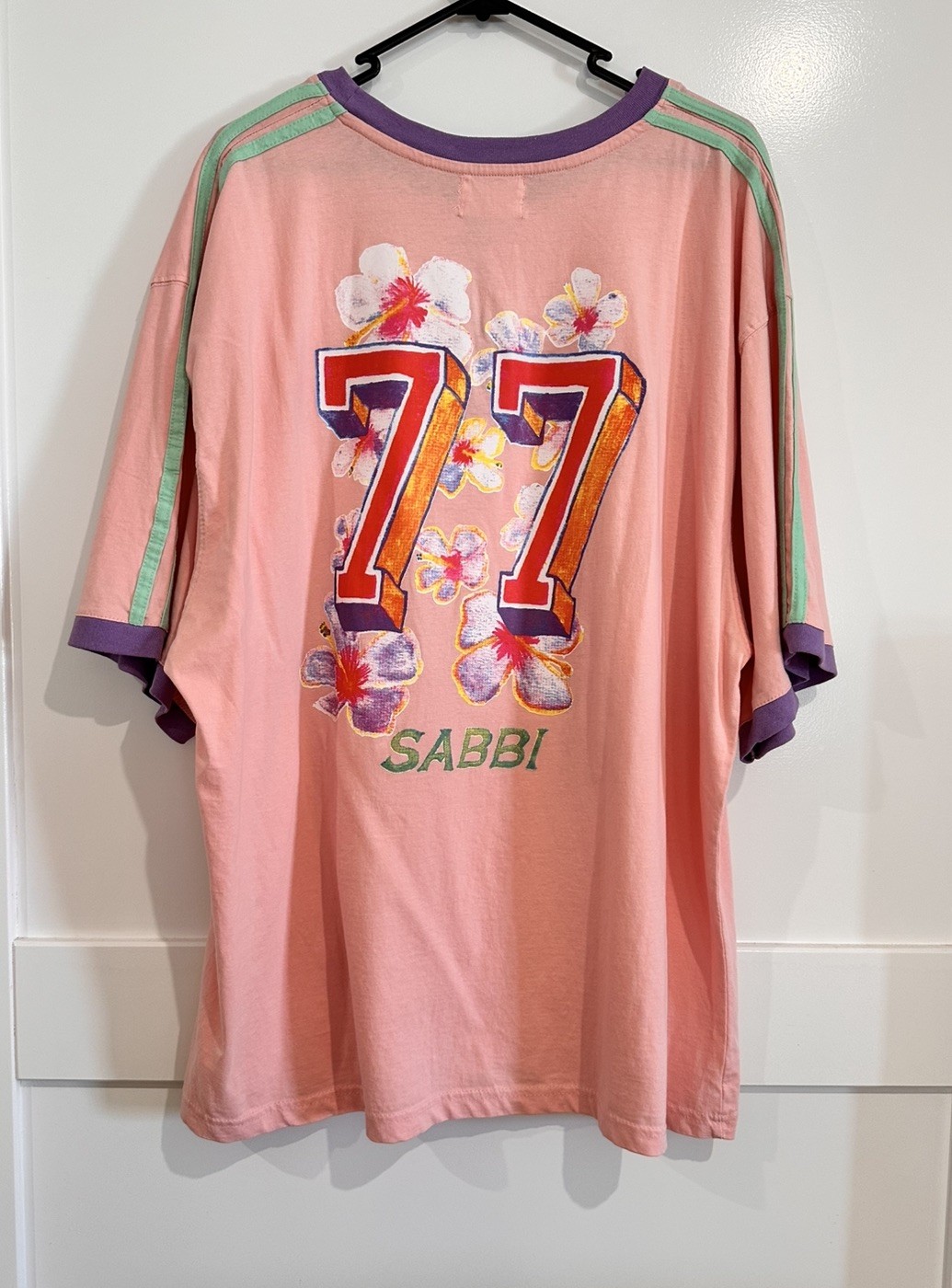 SABBI The Very Oversized Flamingo Racing Tee – Size S BNWT