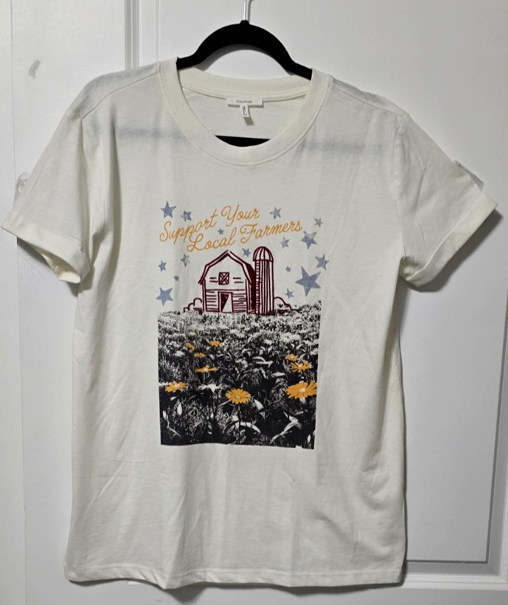 Maurices Women’s M Support Your Local Farmers Graphic T-Shirt NWOT