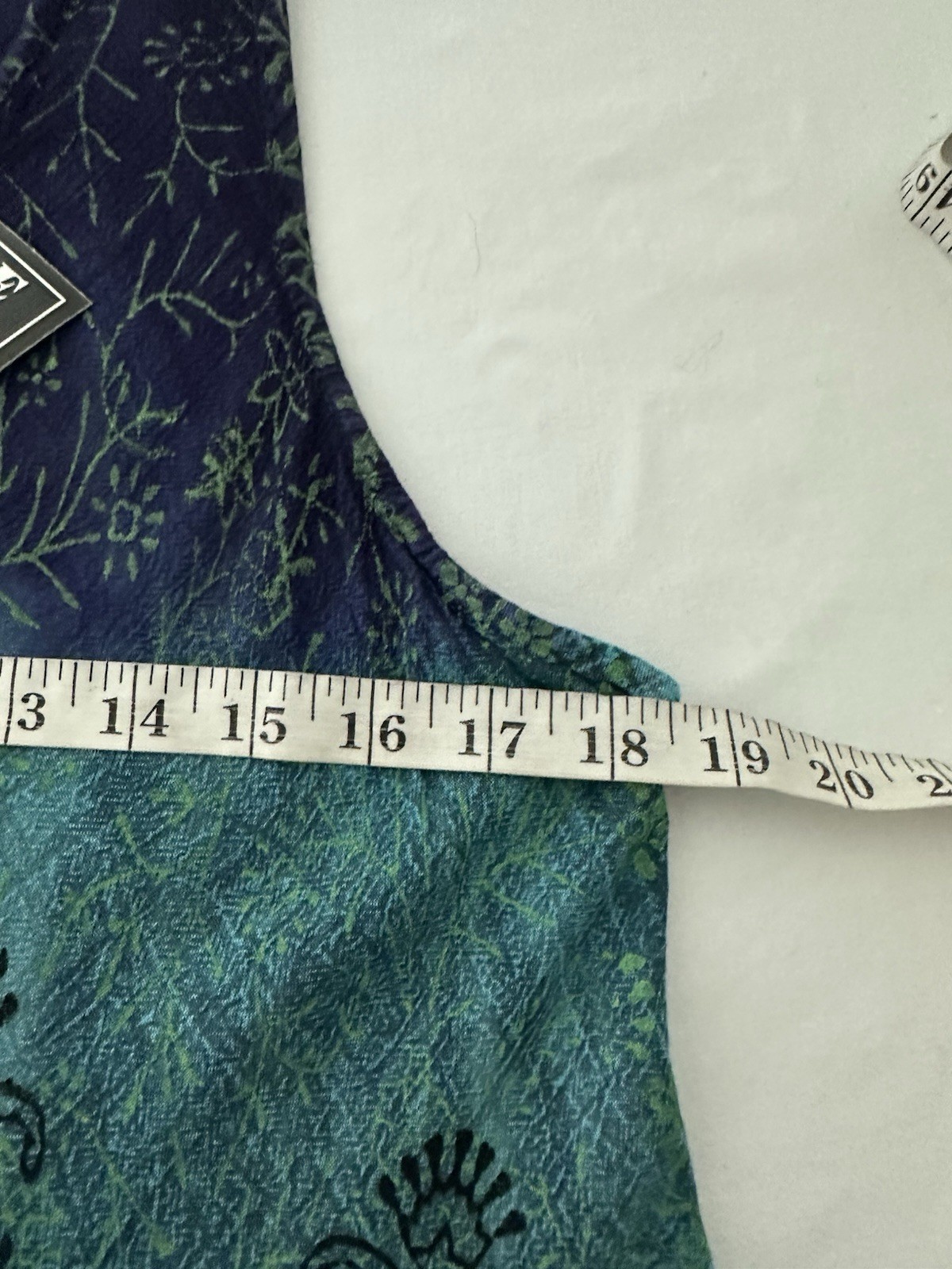 New Tunic Top Purple Aqua Pullover Sleeveless Gauze Flowy Hippie Boho Beach