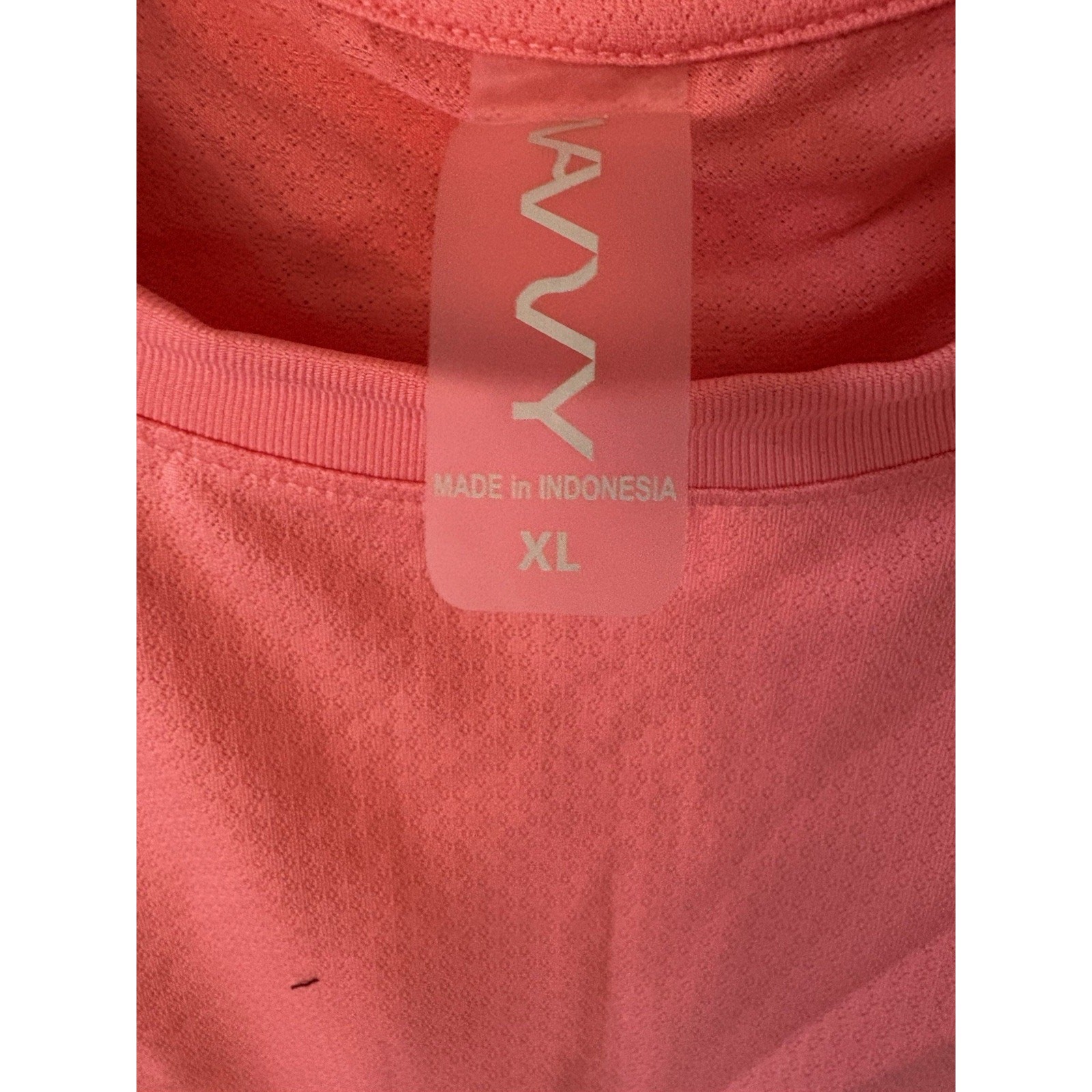 Wavvy Sleeveless Tank XL Melon Cropped NWOT