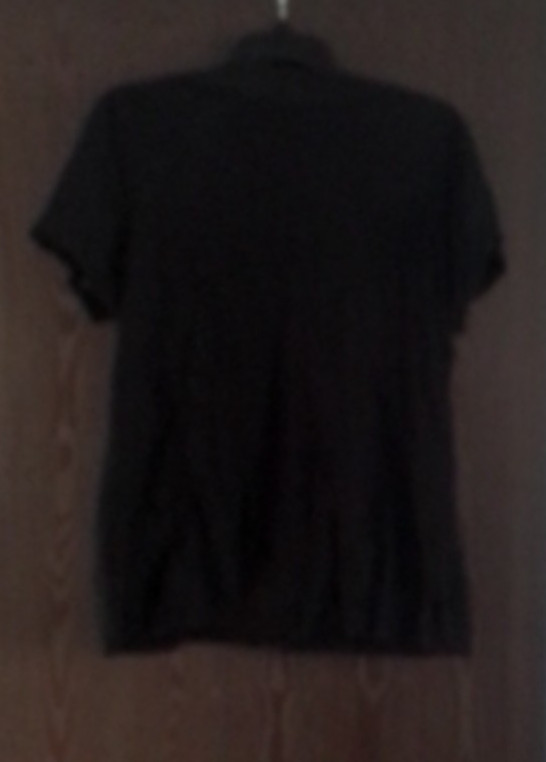 WOMENS MISSES LAURA SCOTT SHIRT SIZE XLARGE COLOR BLACK SHORT SLEEVE COTTON