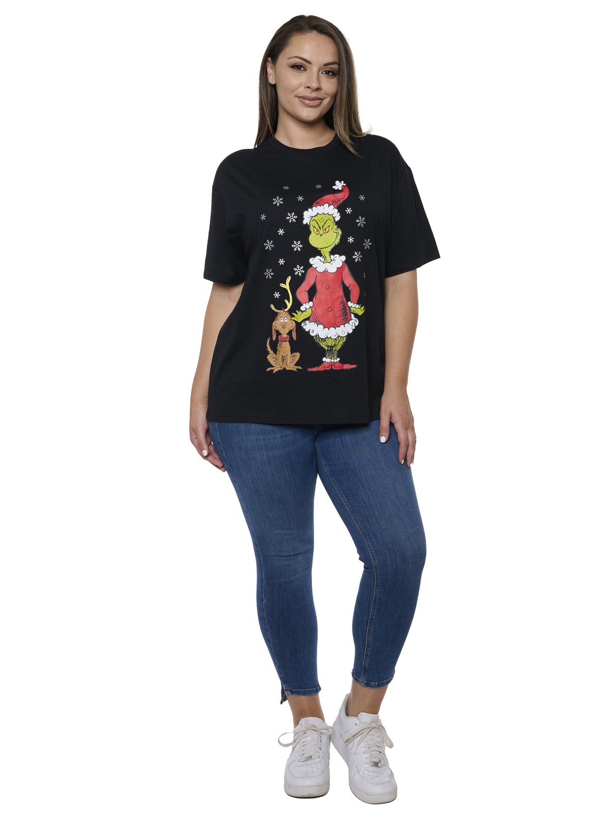 Dr. Seuss The Grinch & Max T-Shirt Women’s Plus Size Christmas