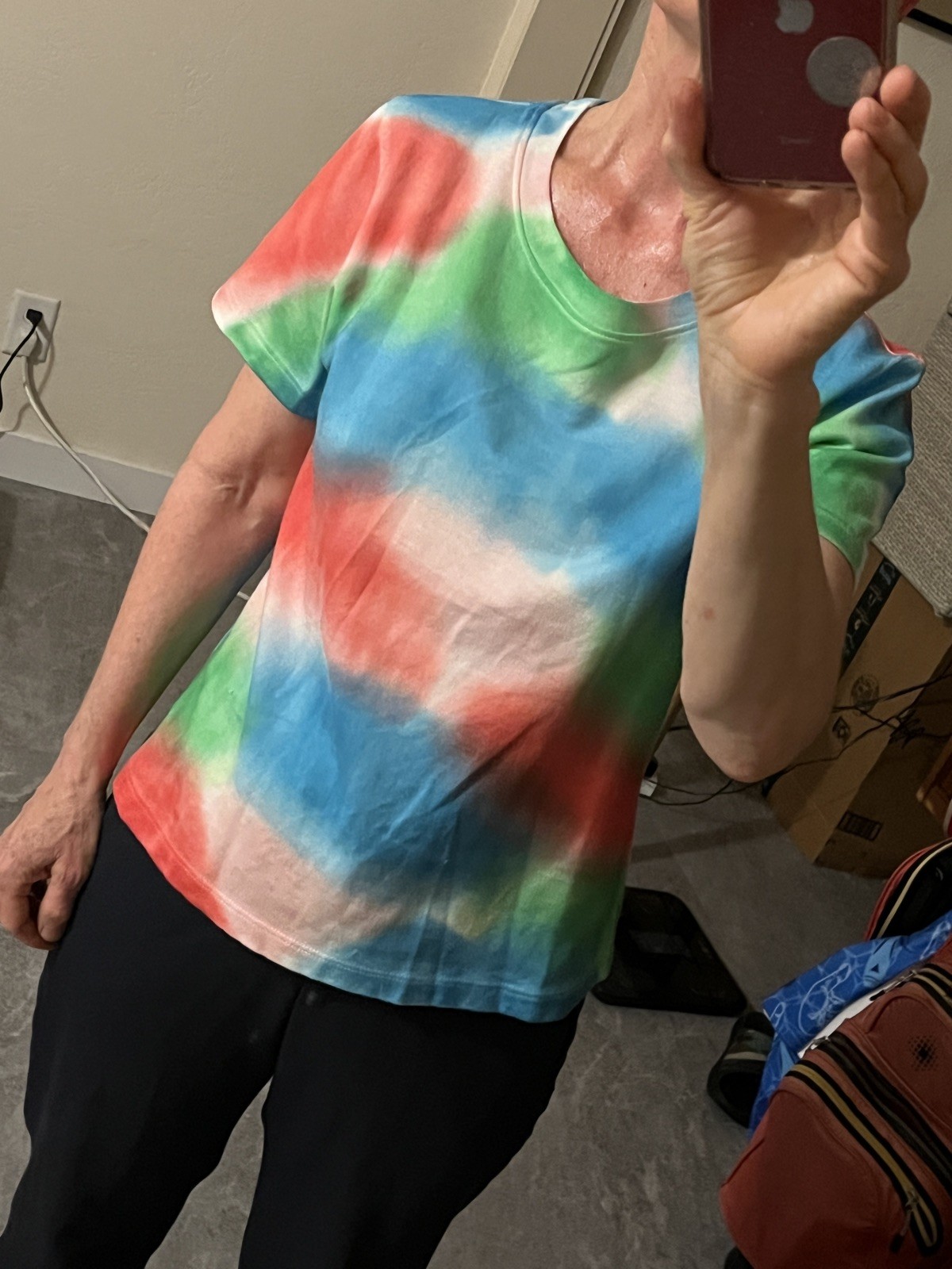 The Elder Statesman tie dye cotton cashmere Shirt S uni