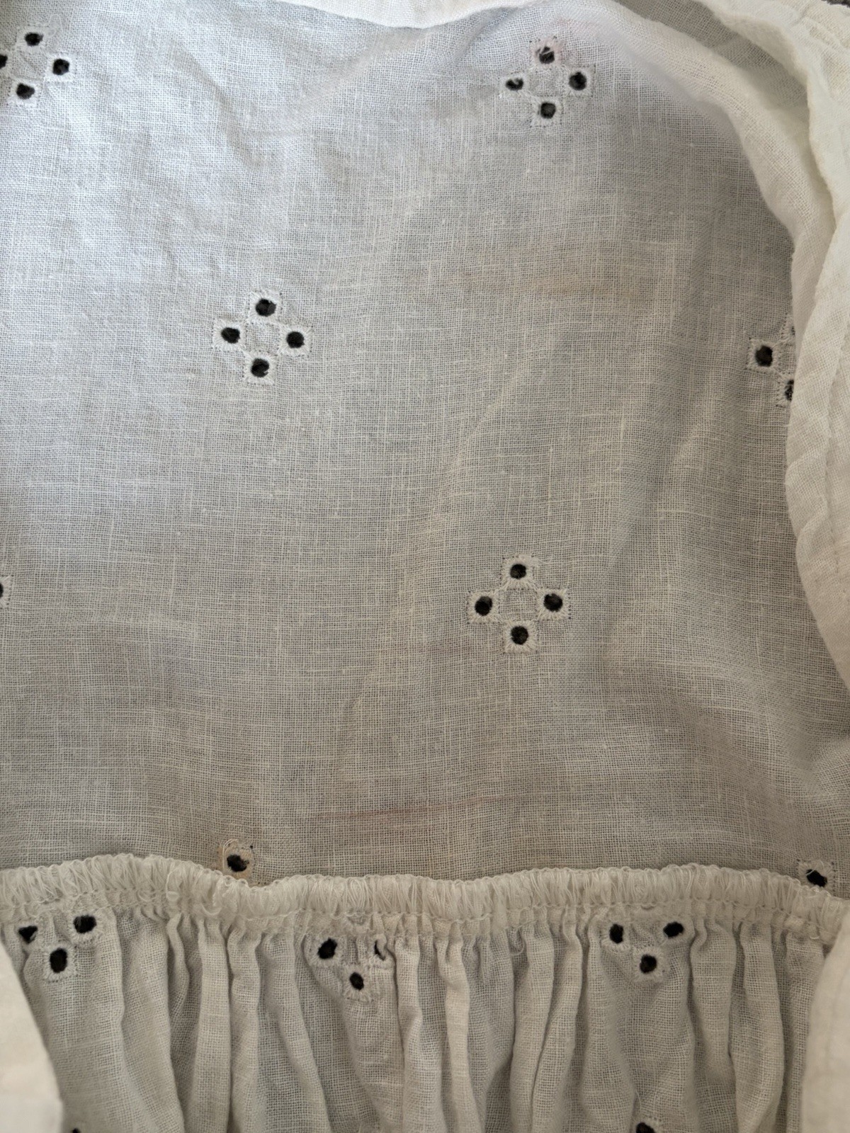 Madewell Rosalie Tie-Strap White Eyelet Lace Tank Top Size XS