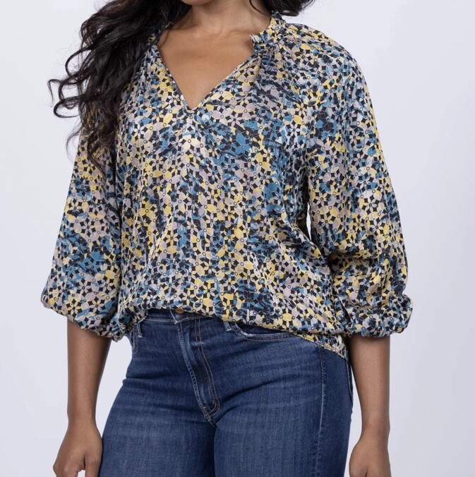 Caballero Miki Top in Harvest Burnout Xs