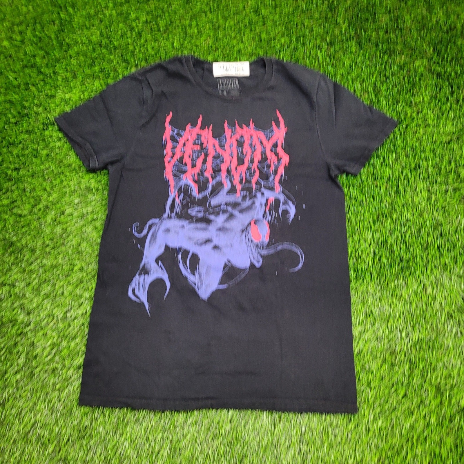Marvel Universe Venom Shirt Womens S/M 18×26 Black Villain