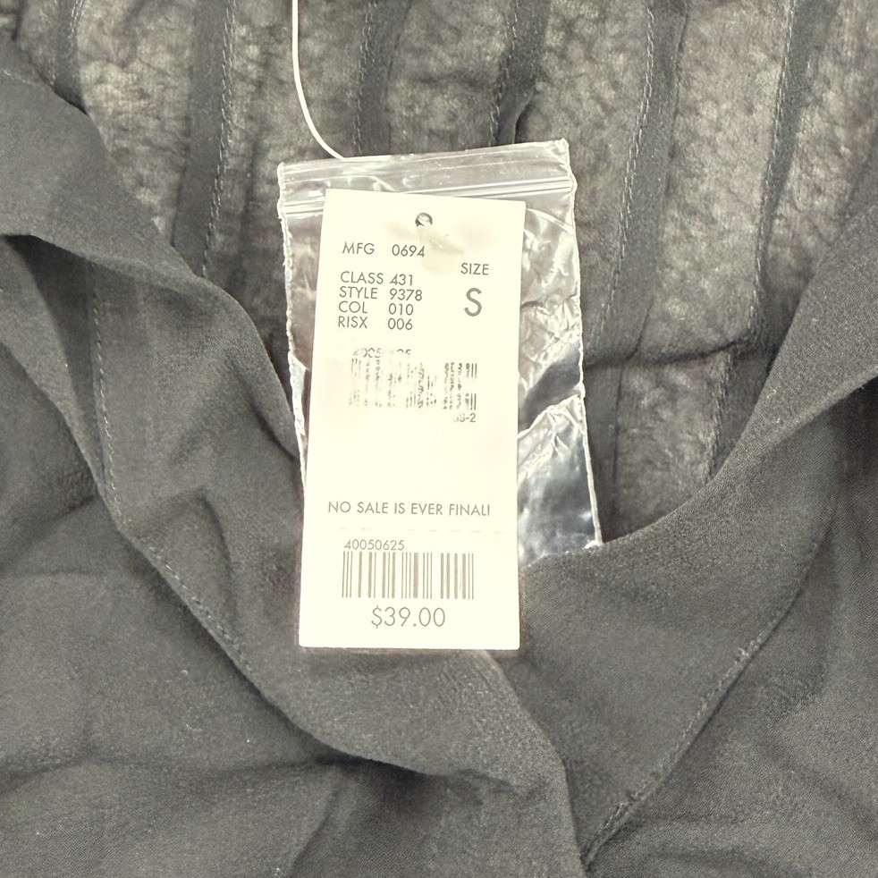 VTG Y2K The Limited 100% Silk Top Womens S NWT Sheer Fairy Grunge Chic Career
