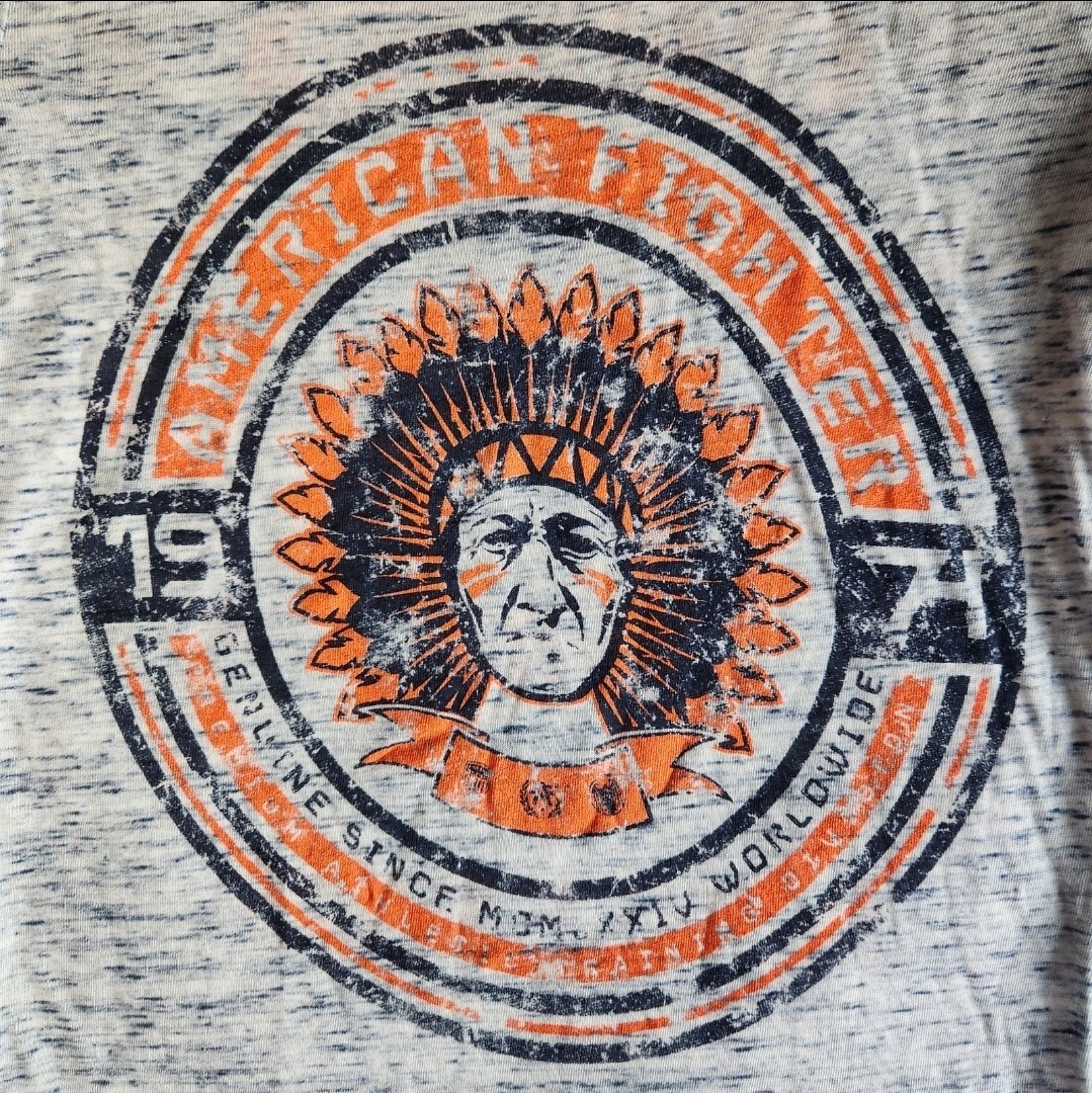 American Fighter By Affliction Saginaw Valley Women’s L Grey Graphic T-Shirt MMA