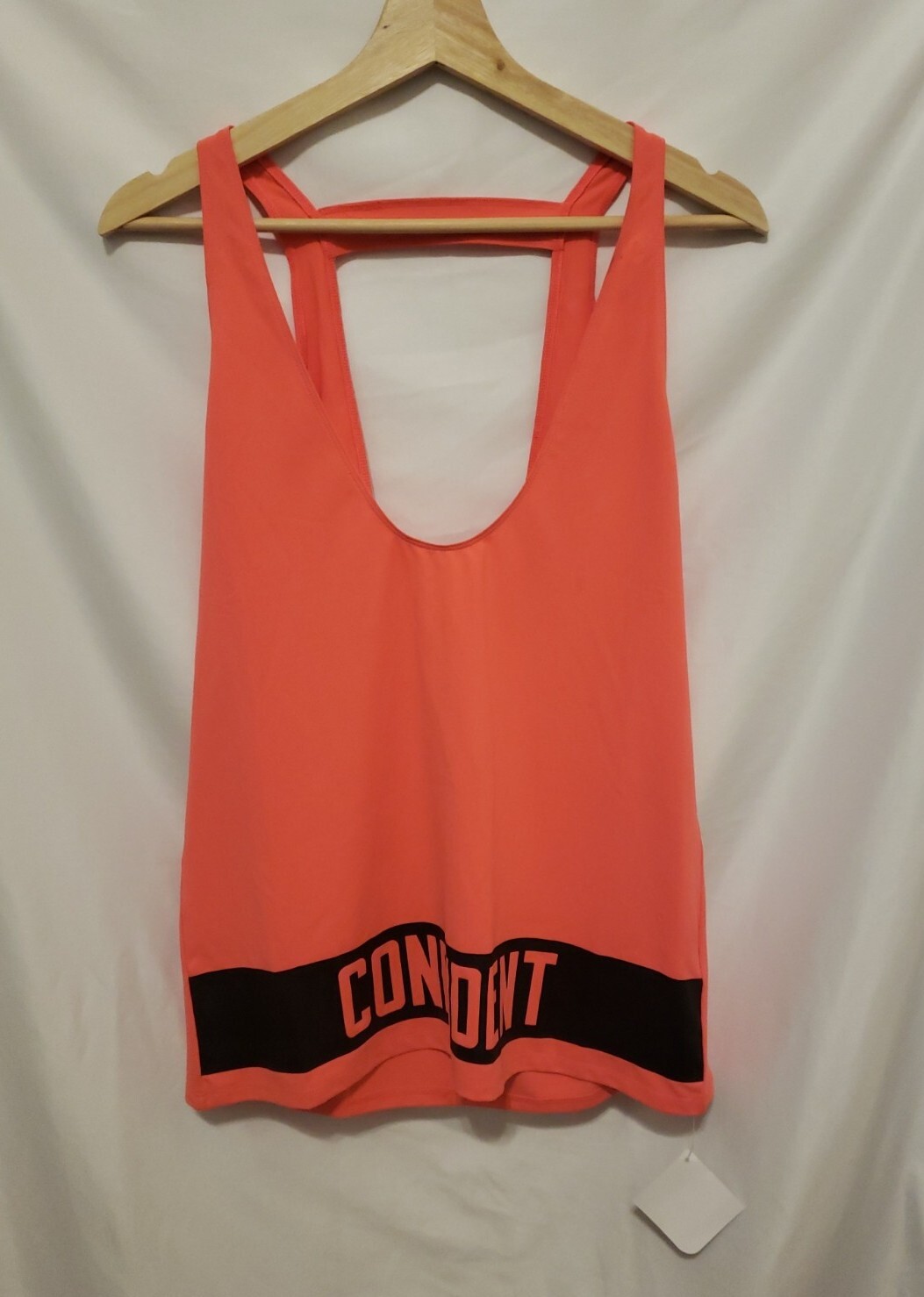 DEMI Fabletics CAMILLE Tank Women XS 2-4 Pink Plunge Necklines Dropped Armholes