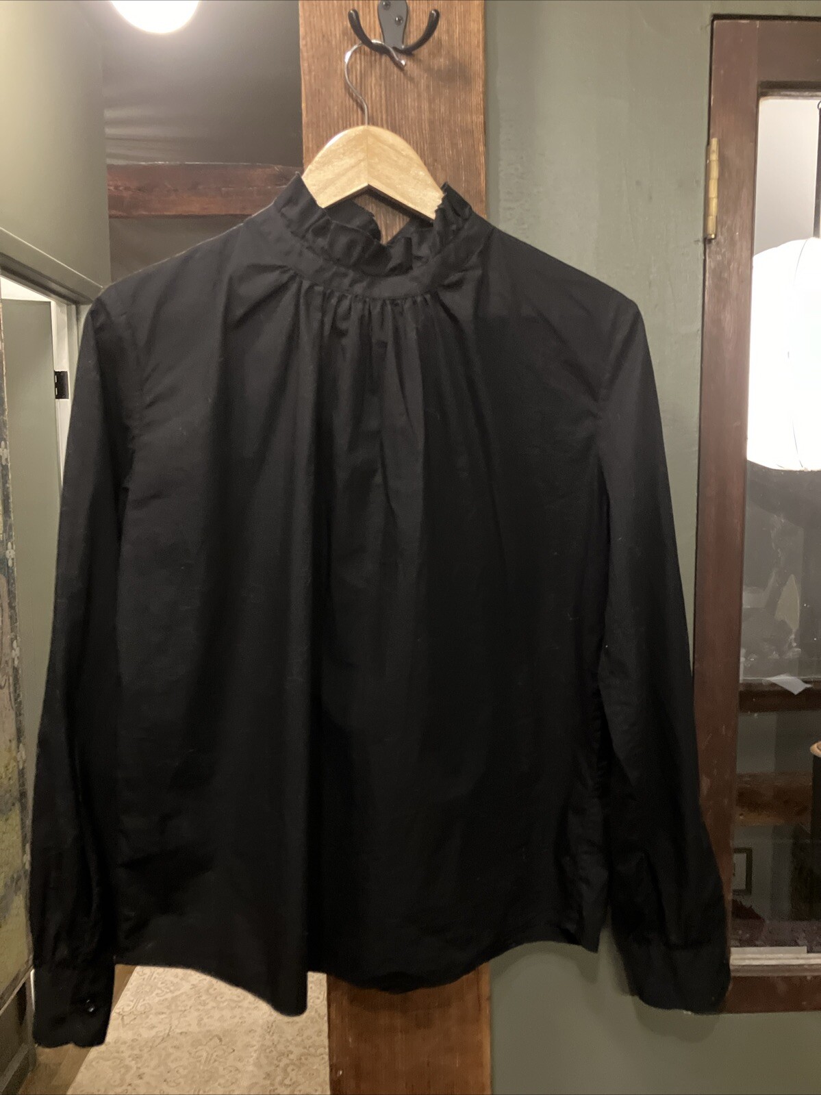 Officine Generale Women’s Black Blouse Top Size L