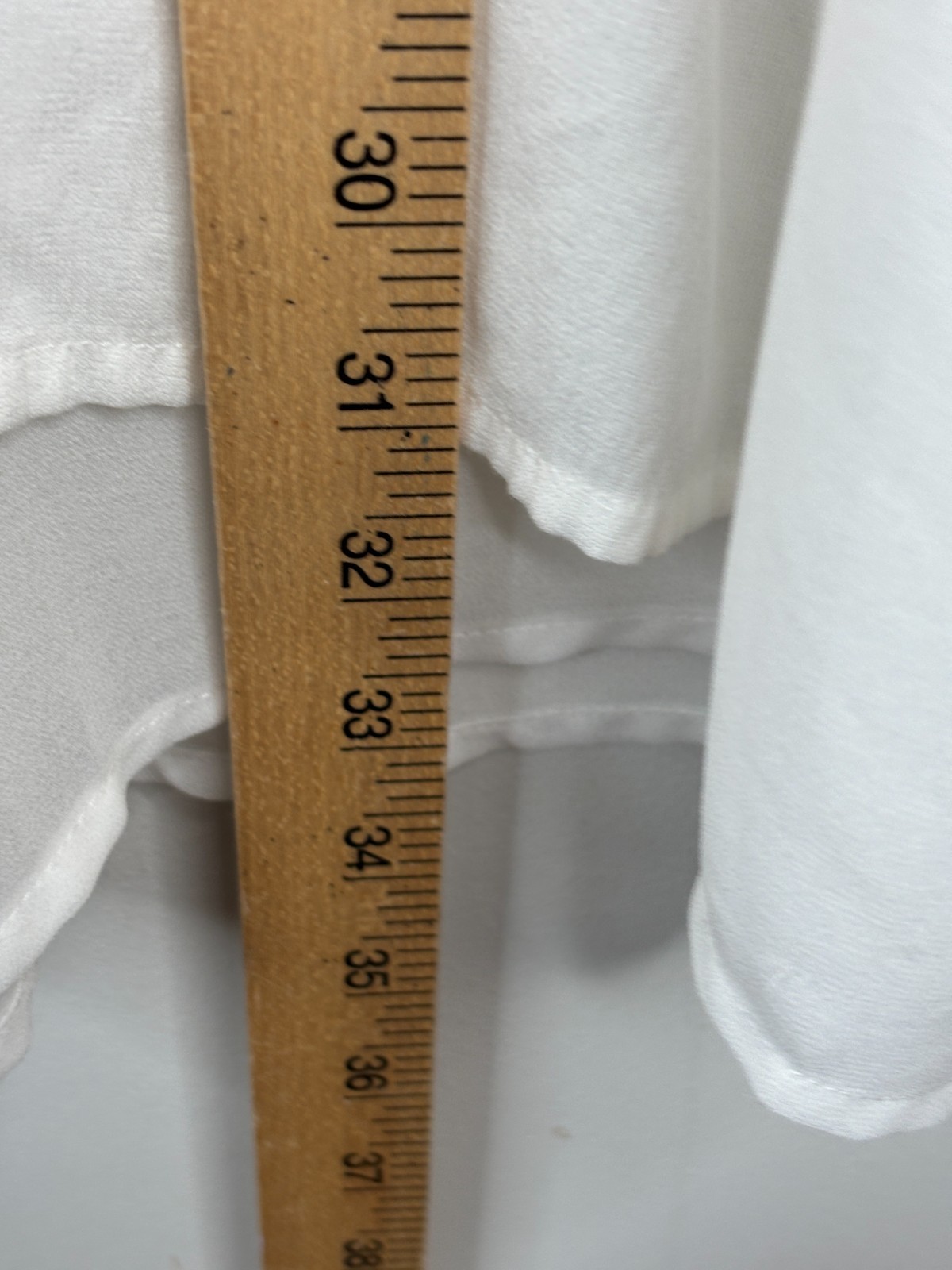 FRNCH Paris White Oversized Tunic L Button Down Long Sleeve High Low Minimalist