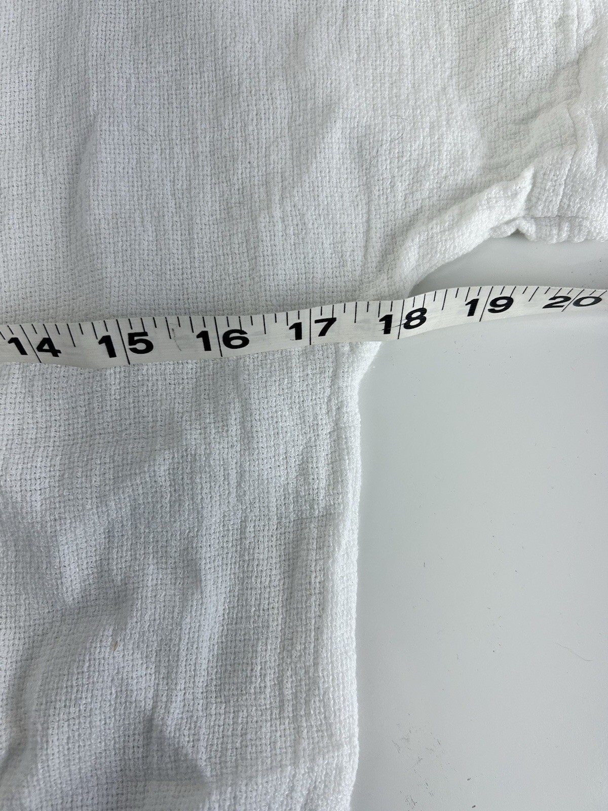 Women’s Made In Italy White Lagenlook Ruffle Layered Hem Linen Blend Shirt Small