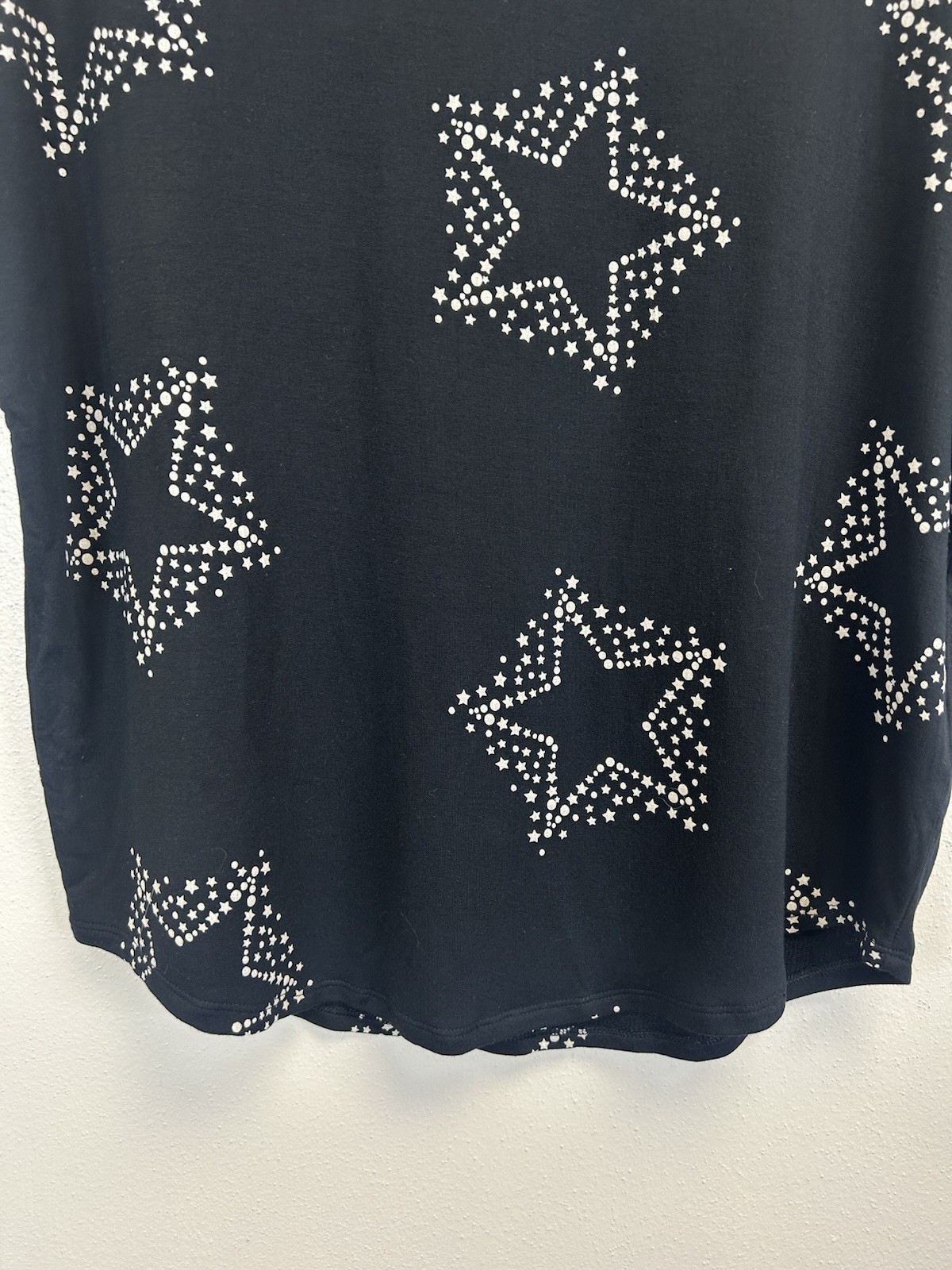 Celestial Star Rocker Punk Black Tee NWOT Size S Concert Black Whimsigoth Fun