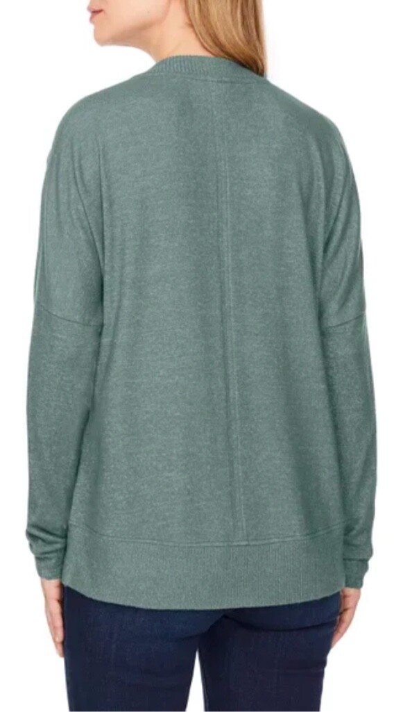 Buffalo David Bitton Ladies’ Soft Cozy V-Neck Long Sleeve Top GREEN Choose Size