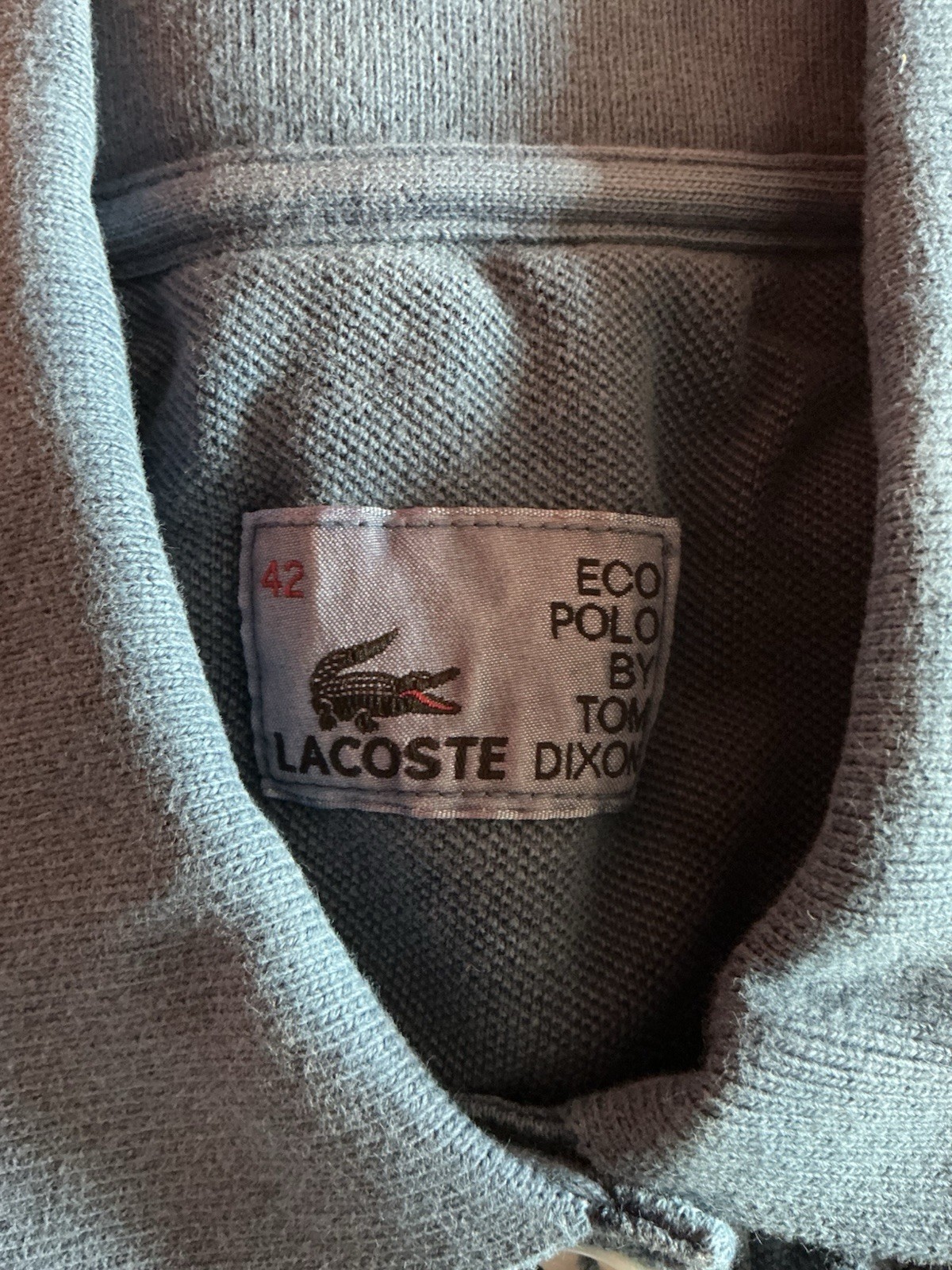 Lacoste x Tom Dixon Eco Polo Shirt Sz 42 Blue Limited Edition w/ Box & Tags Rare