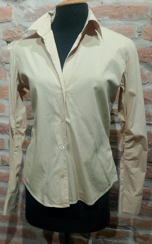 Women Escada Shirt Peach Cotton 36 / S / 44