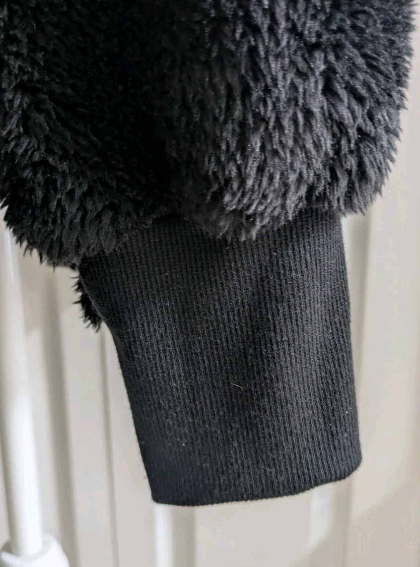 1/2 Zip Pullover Sweater Sz Small Solid Black Fuzzy Soft Oversized Lularoe Nancy