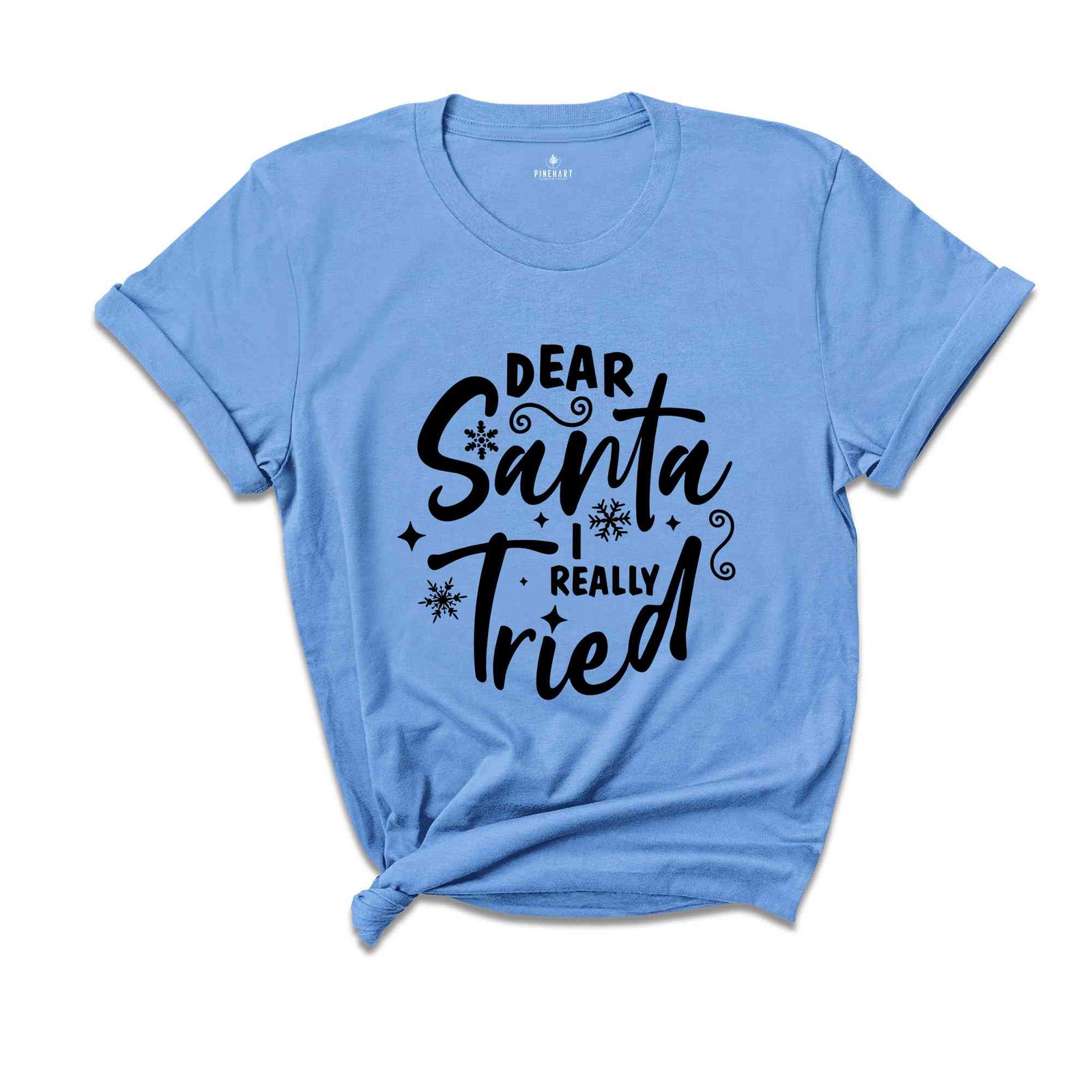 Dear Santa I Really Tried, Funny Christmas Tee, Gift For Christmas, Funny Xmas T