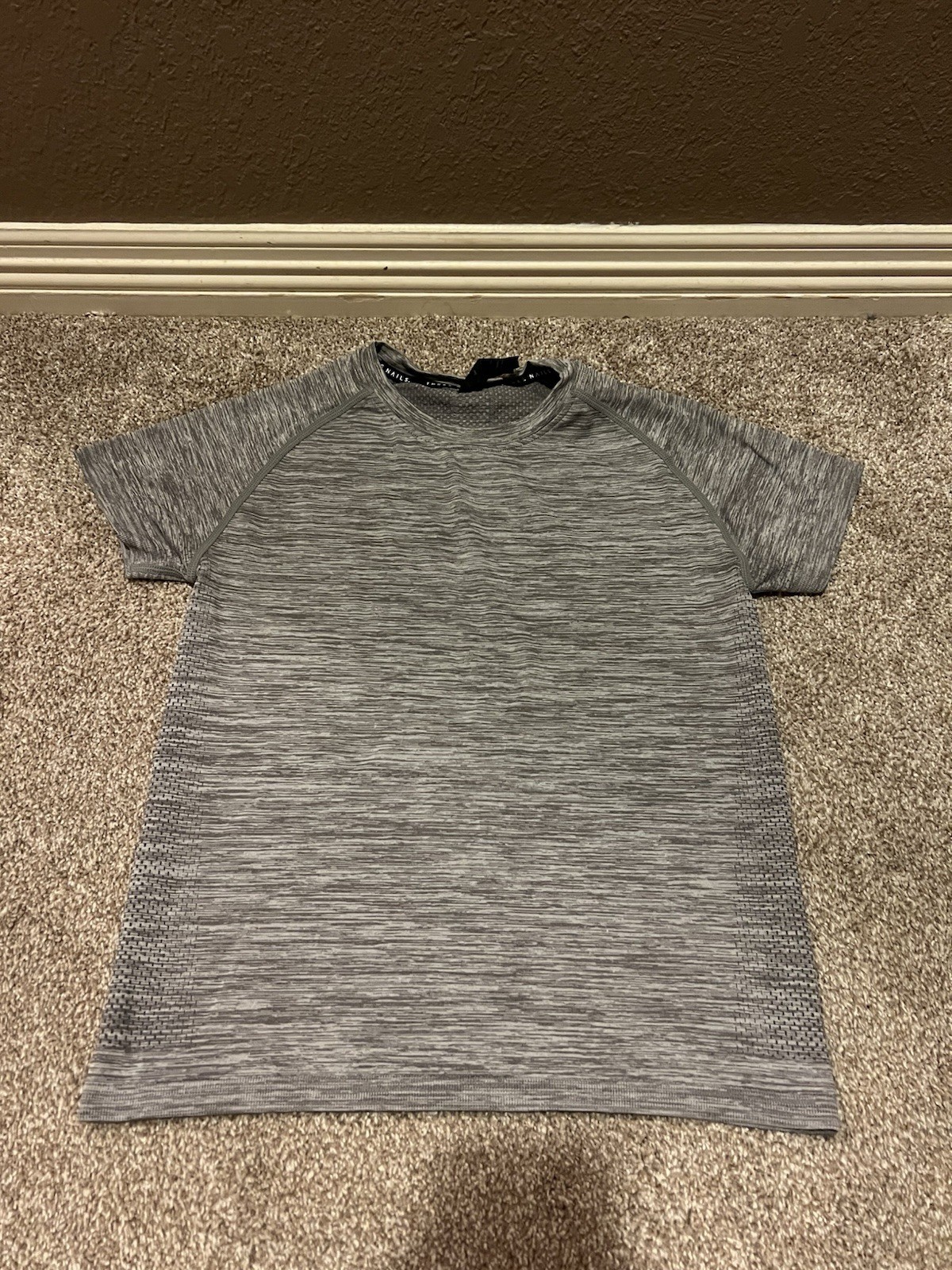 Three Nails XS Dark Heather Gray Boyfriend Tee T Shirt Short Sleeve