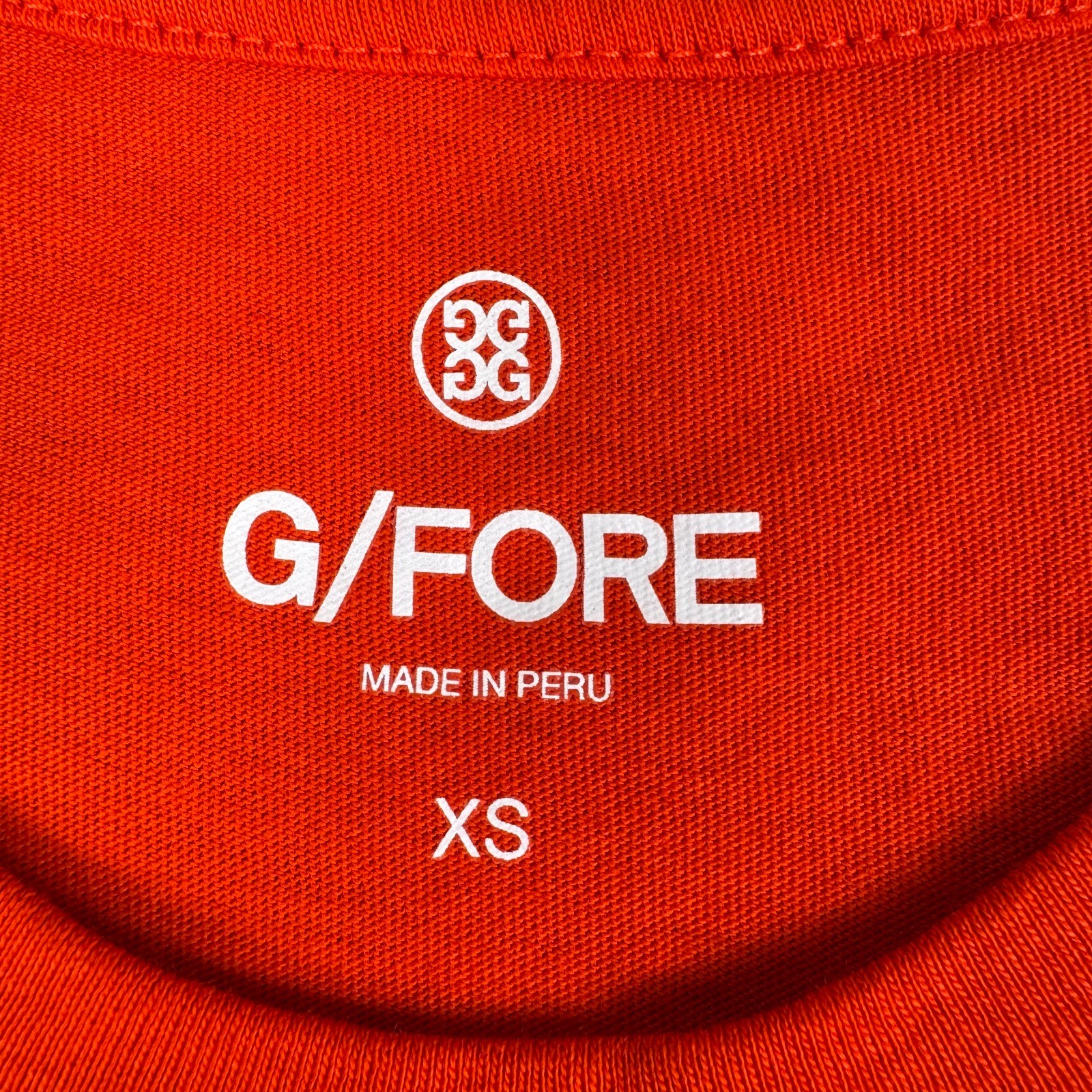 G/FORE Mother Golfer T-Shirt Tee Cotton Red Womens XS