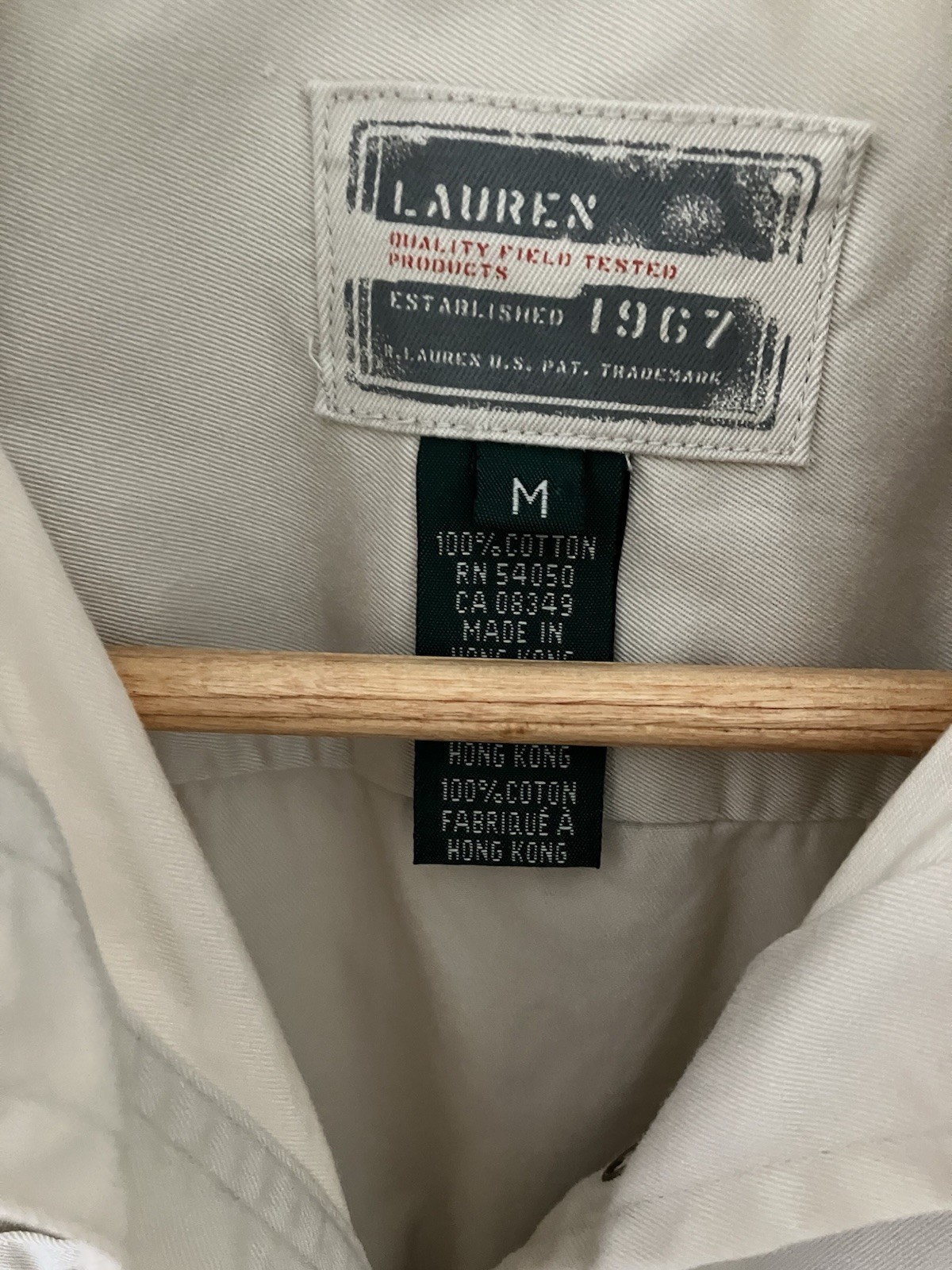 LRL Ralph Lauren Vintage Safari Shirt Vest Women’s Size Medium