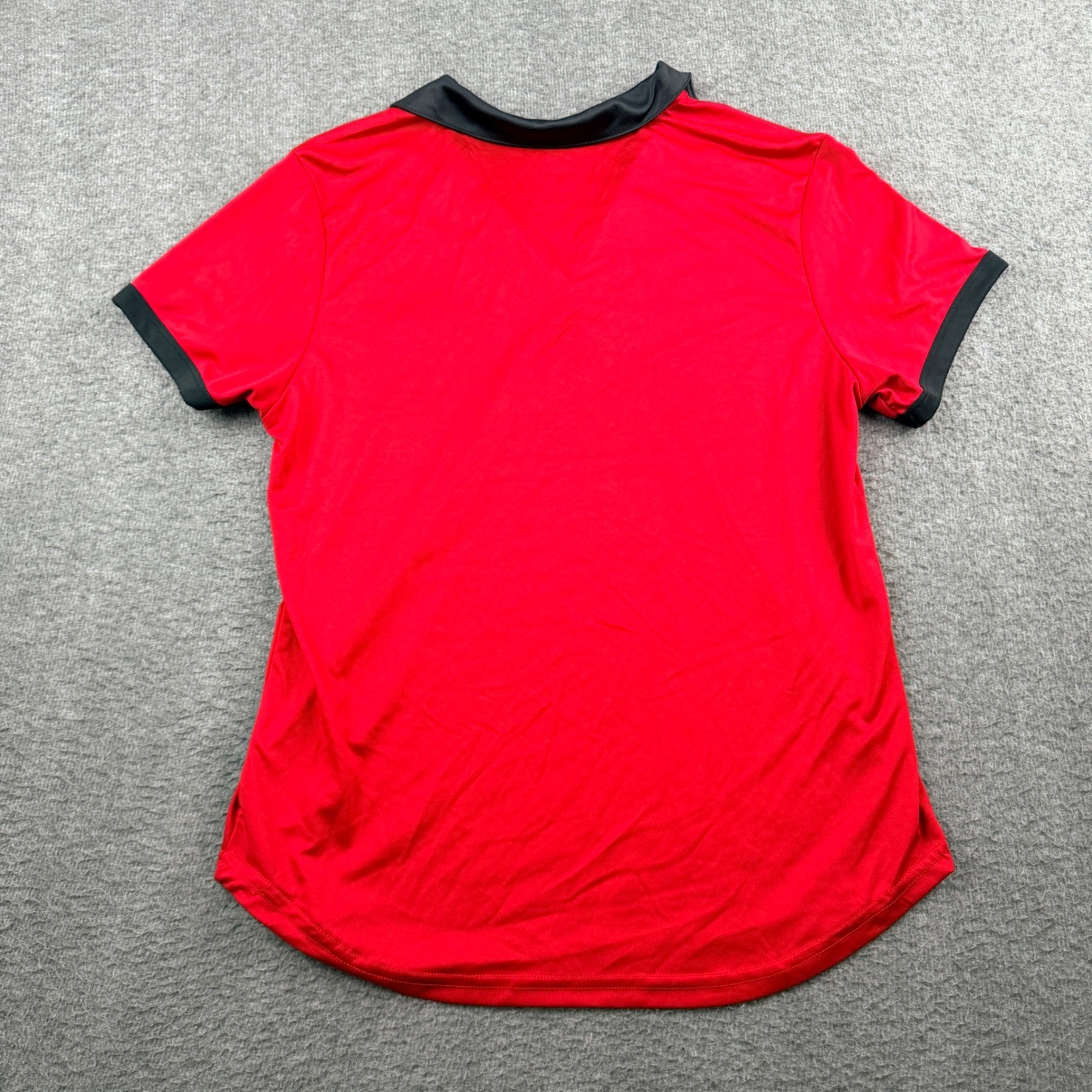 NFL Atlanta Falcons Member Women’s L Large Red V-Neck Polo Shirt 23 Select
