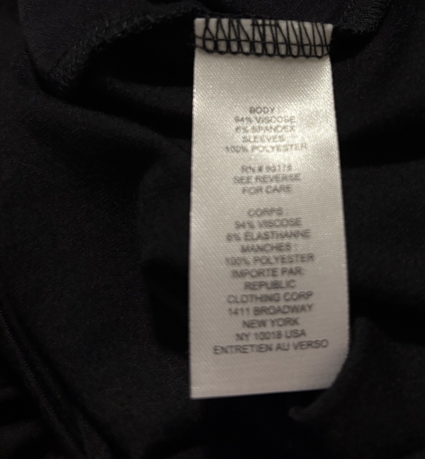 $88 T Tahari Mixed Media Floral Chiffon Sleeve Size 1X Black Knit Jersey Blouse