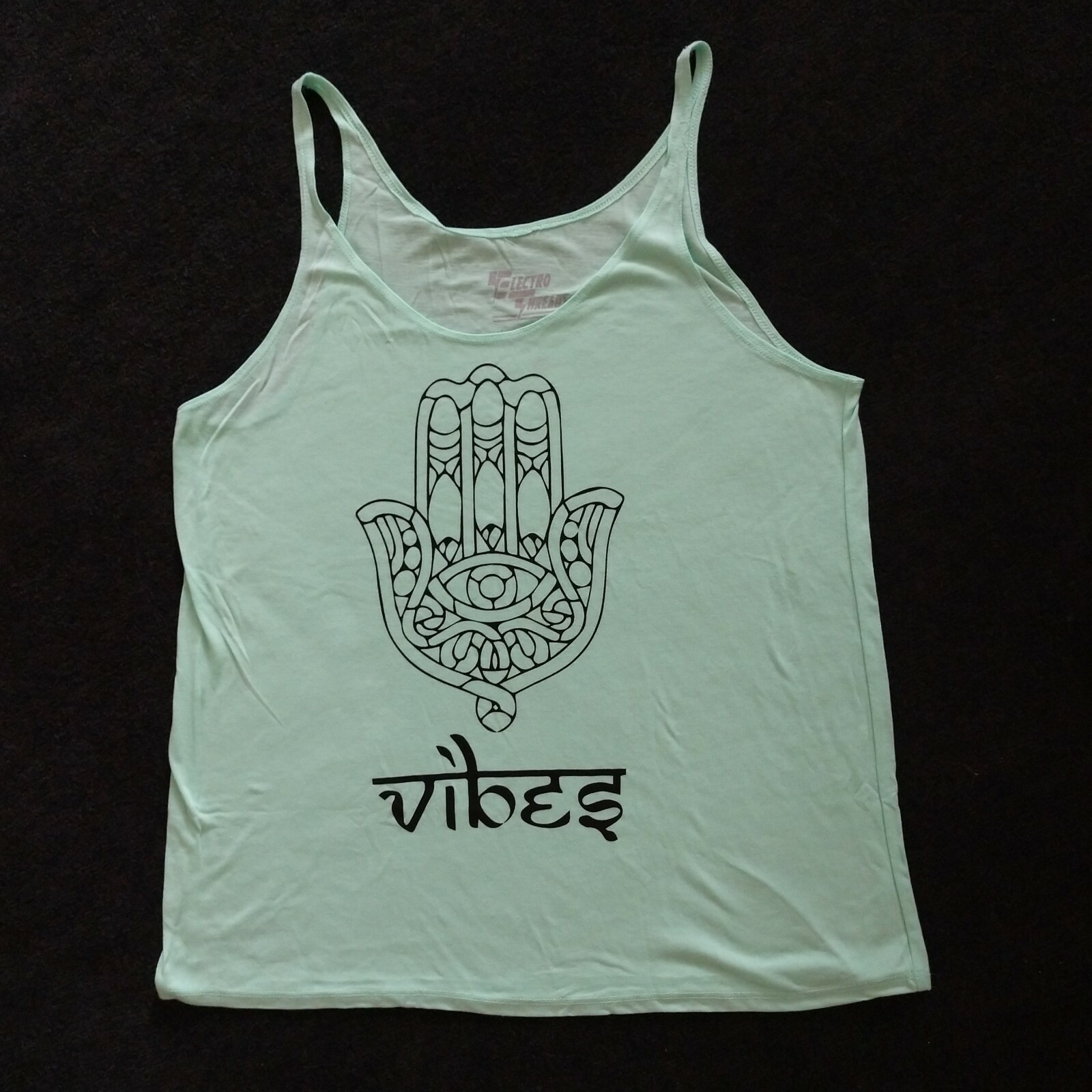 New Electro Threads Vibes Tank Top Women’s Size Medium Mint Green