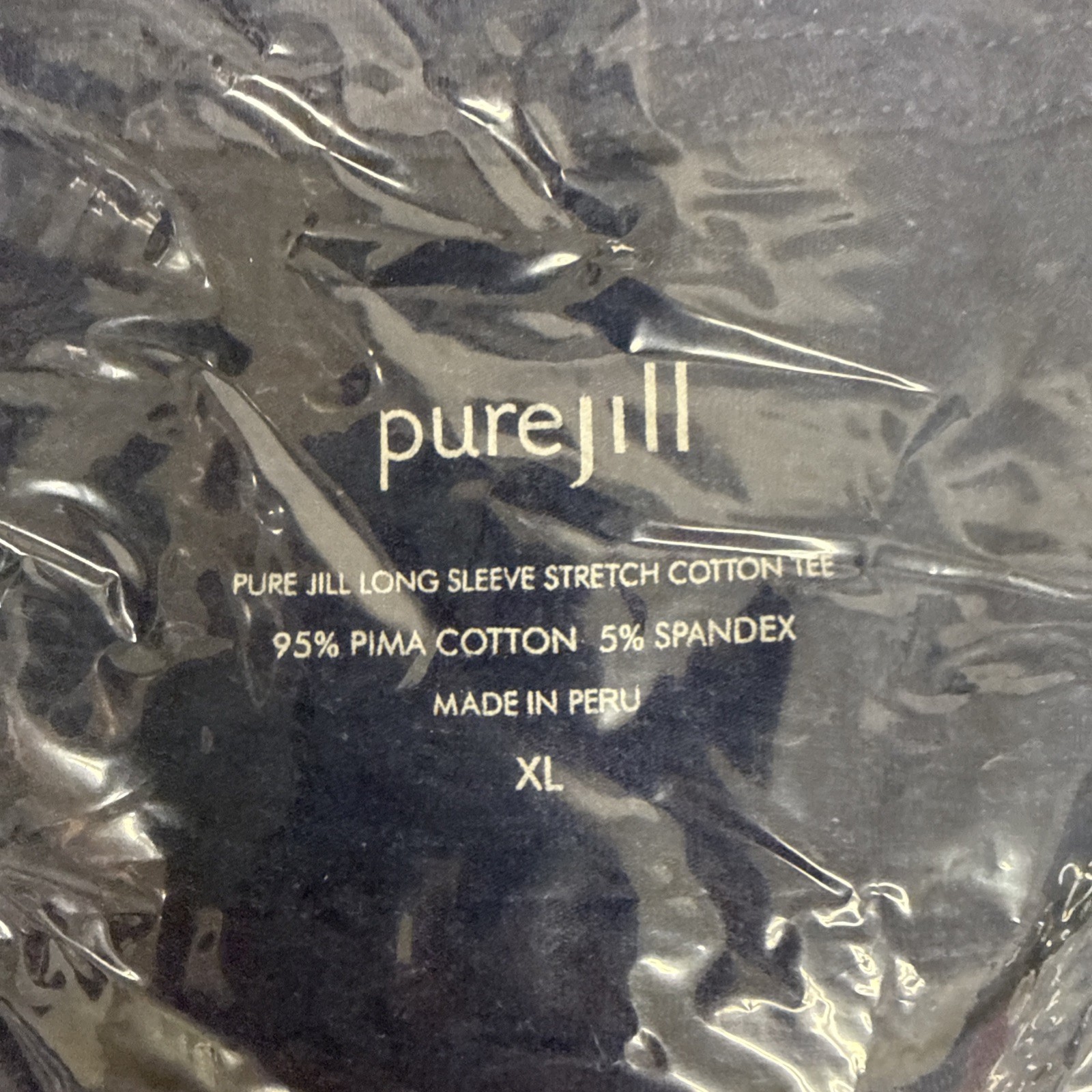J. Jill Lot Of 2 95% Cotton 5% Spandex Tee Long Sleeve NWT Size XL