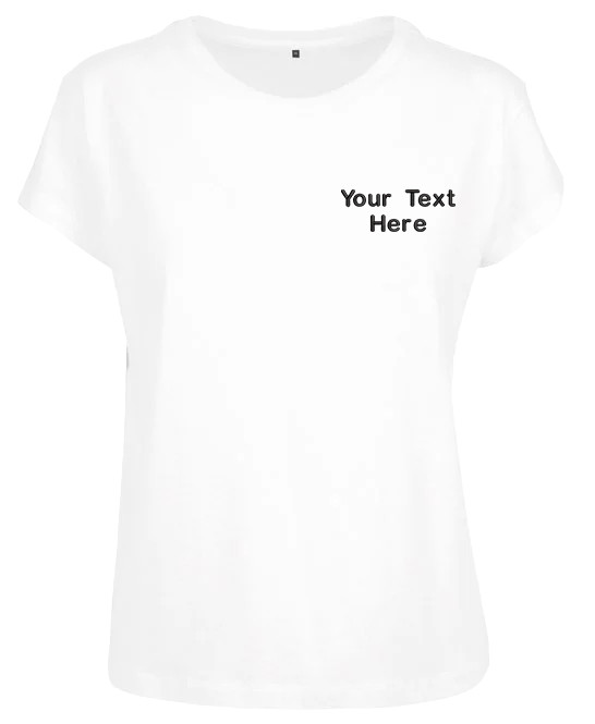 Personalised Build Your Brand Embroidered Women’s Box Tee Workwear 100% Cotton