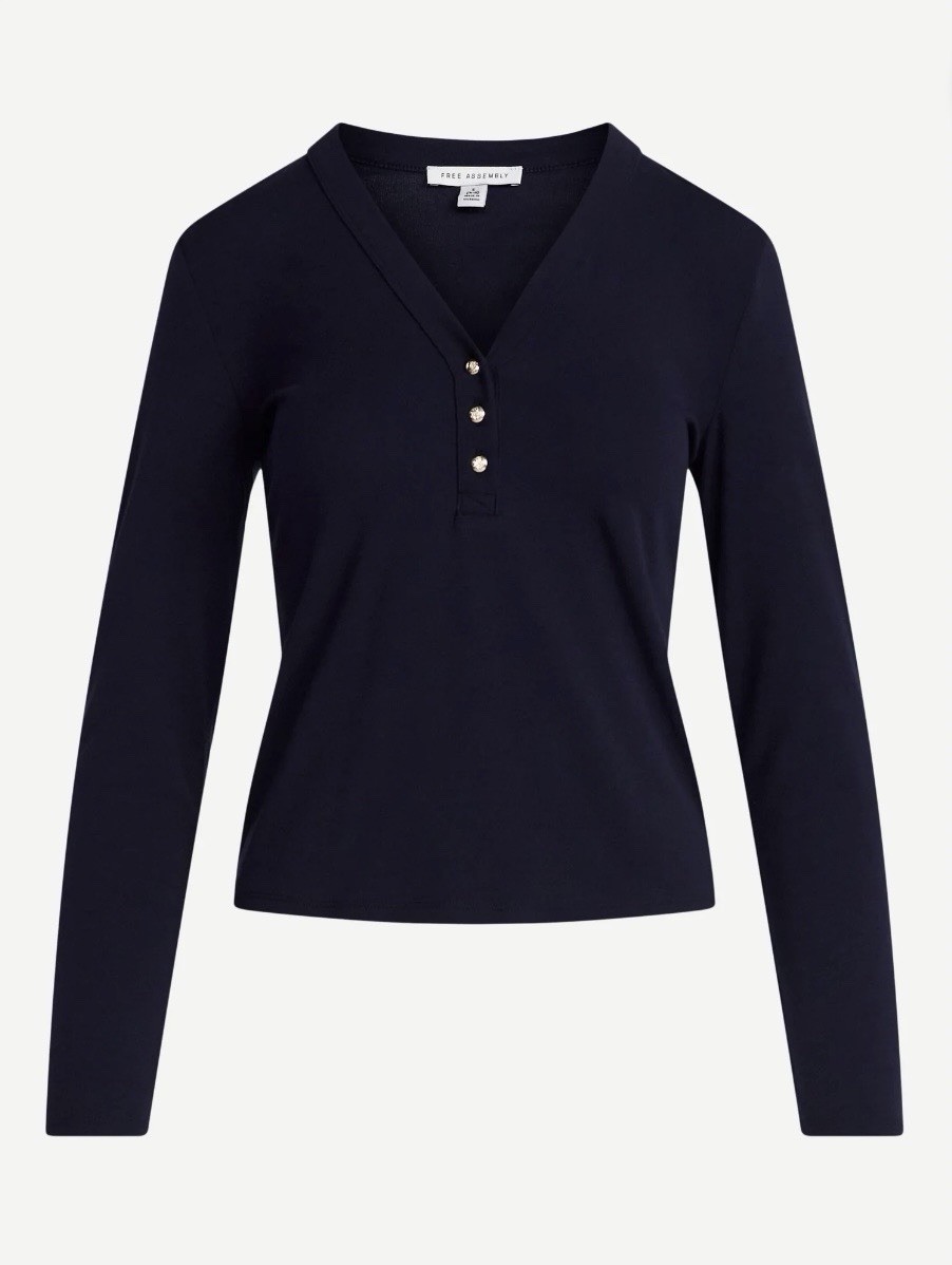 Free Assembly V-Neck Top Size M