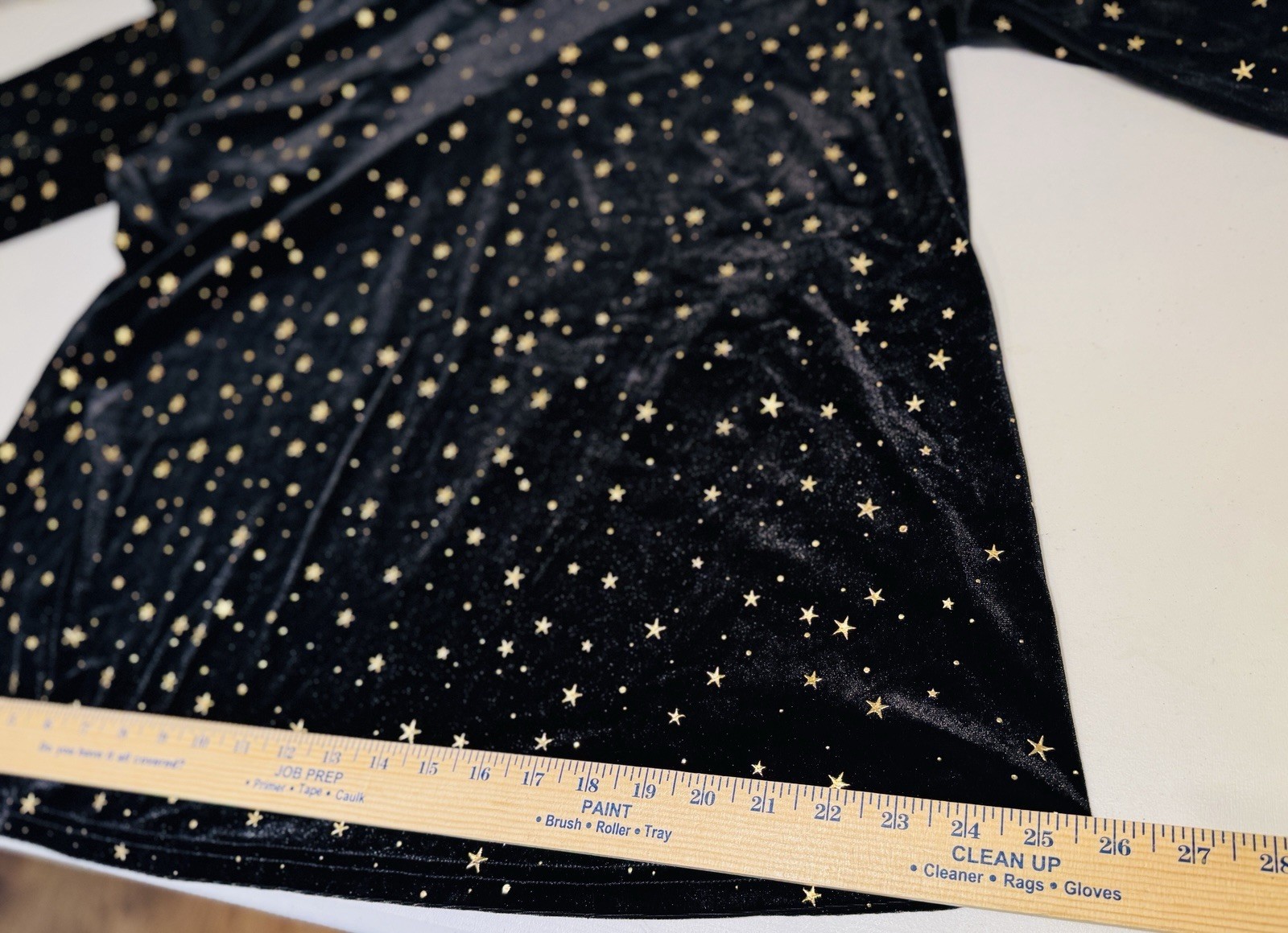CELESTIAL STARS Black VELVET Size 2XL 16 Women Blouse YOINS NWT Halloween