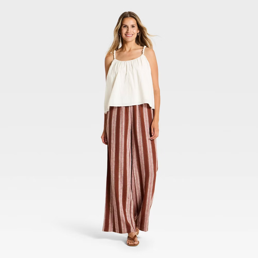 Women Beaded Cami Tank Top – A New Day Cream S