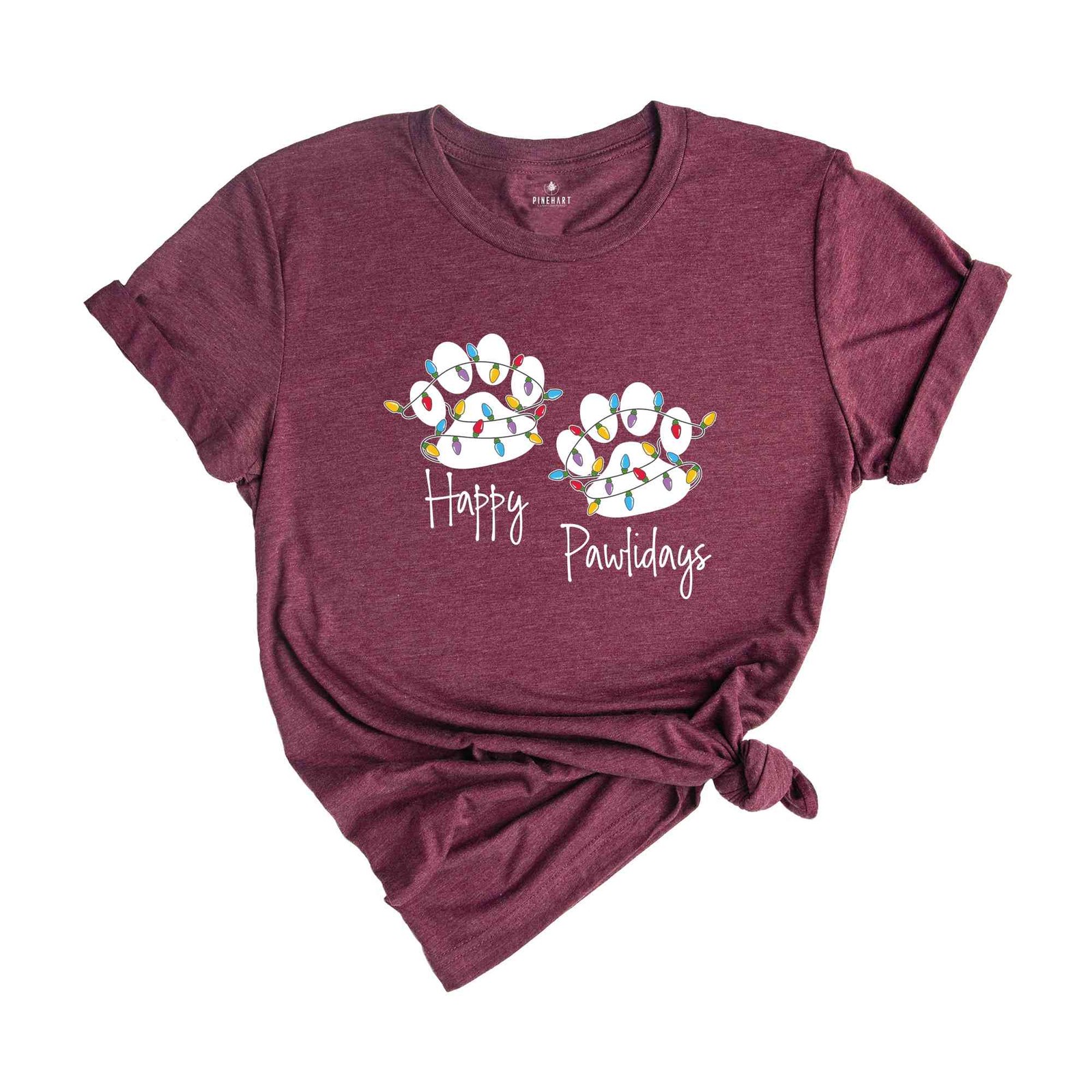 Happy Pawlidays Shirt, Dog Lovers Christmas, Xmas Paw T-Shirt, Cute Christmas Sh