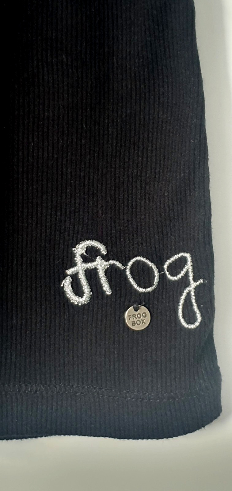 Women’s T-Shirt 🖤FROG BOX🖤 Black Silver Sleeveless Size 38/40/42