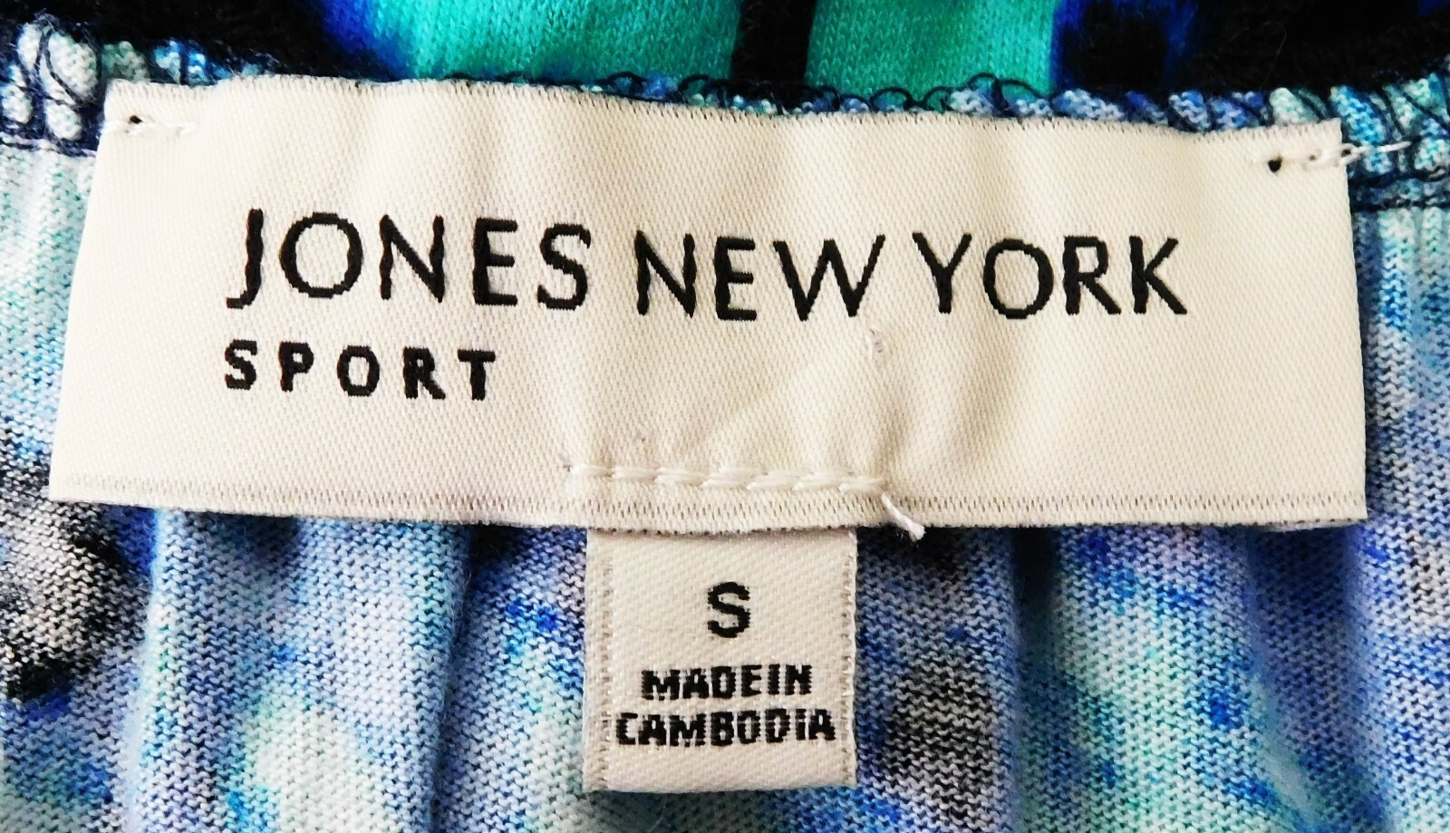 Jones New York Women Shirt, Size S, Multi-color, 95% Cotton, 5% Spandex