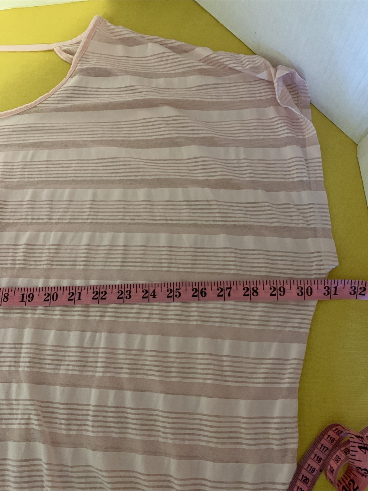 Pink Shear Top, See Photos For Size Tag Is Missing