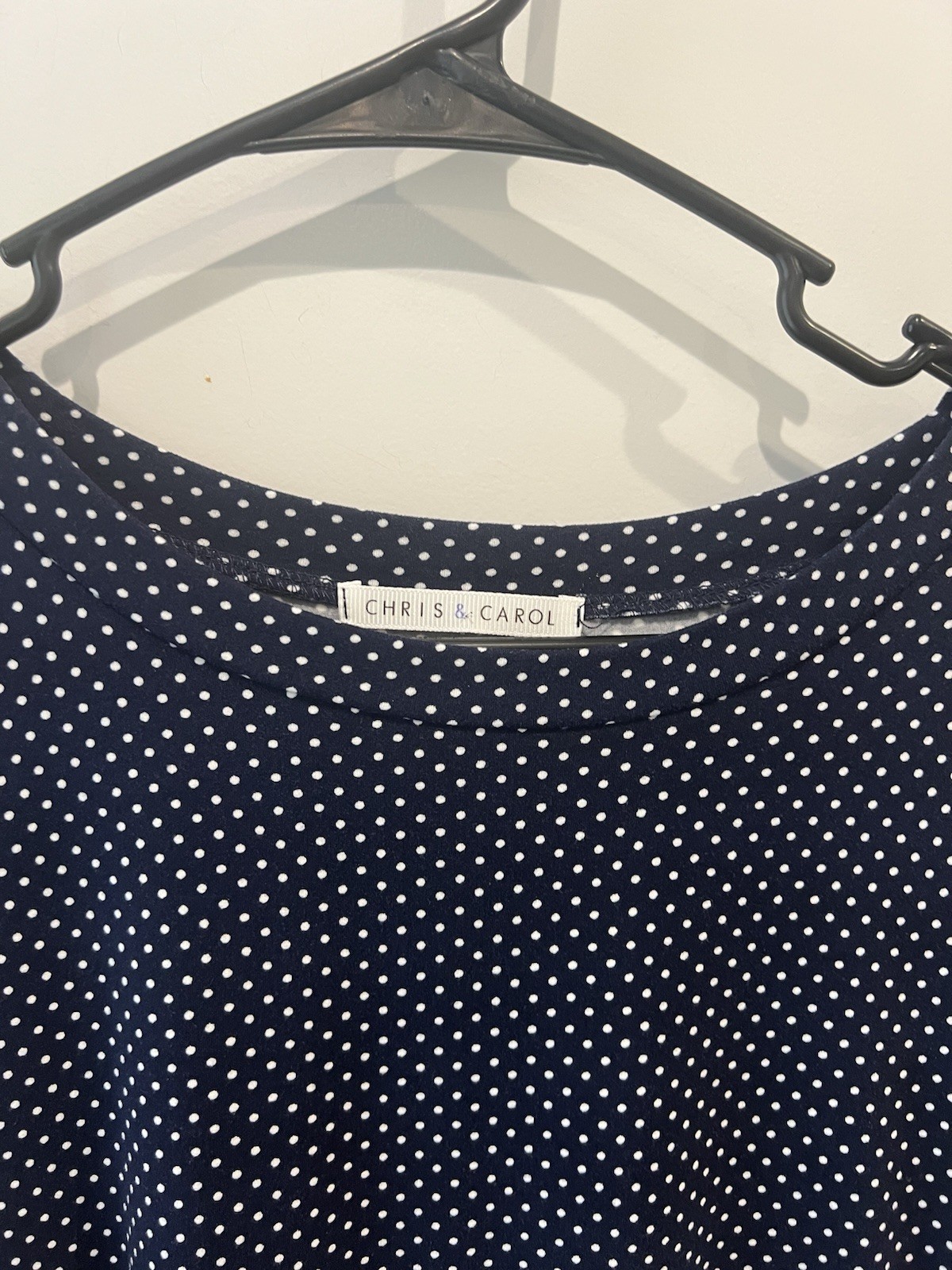Chris & Carol Polka Dot Top Size Large