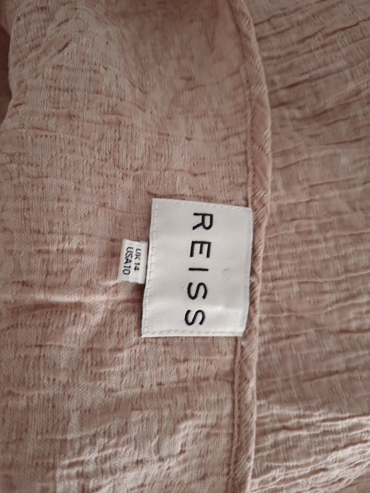 Reiss Nude Summer Top Size 14