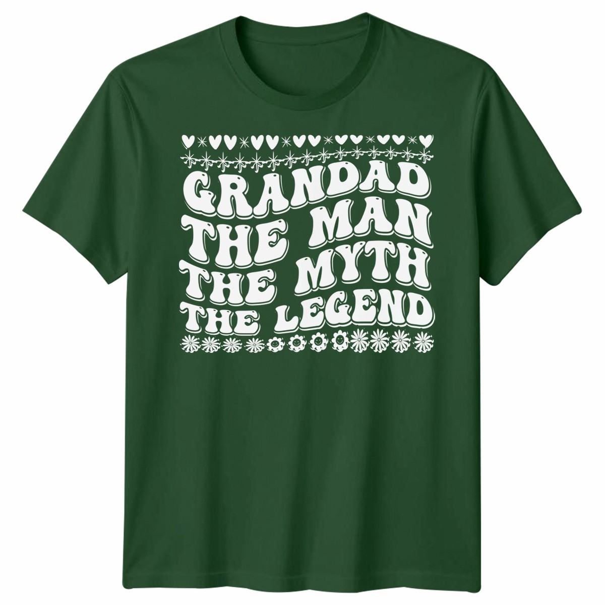 Grandad The Man The Myth The Legend Unisex Tshirt Funny Novelty Birthday Gift