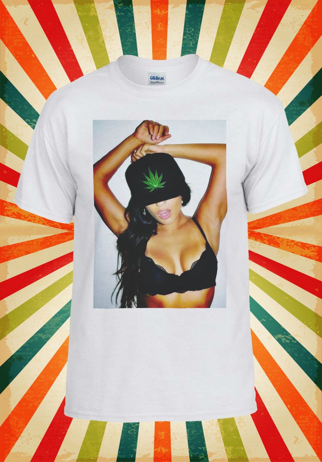 Sexy Weed Girl Marijuana Novelty Men Women Vest Tank Top Unisex T Shirt 1277