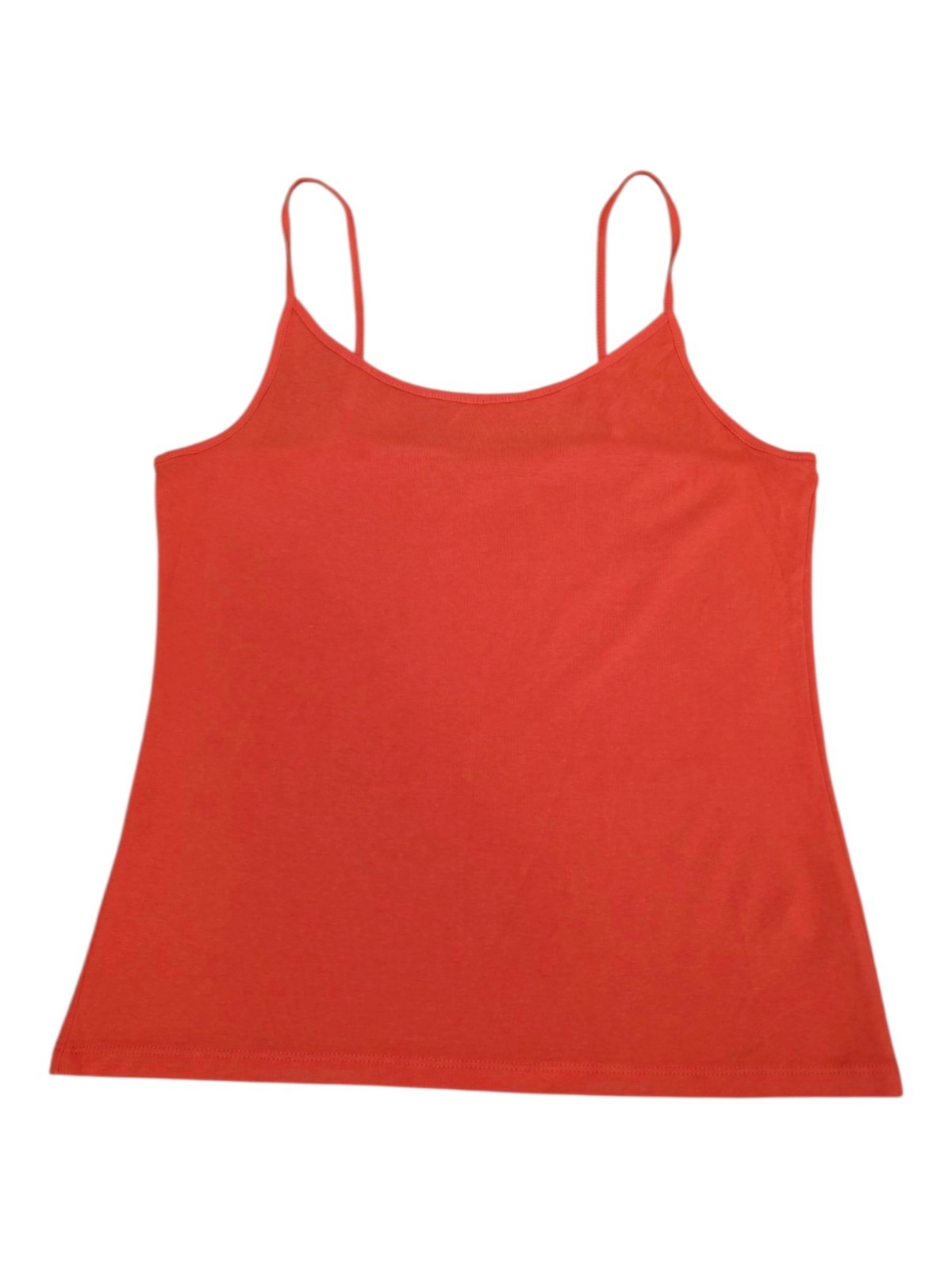 TU Woman Orange Strappy Cami Vest Top UK 18 Cotton Modal Sleeveless Basic