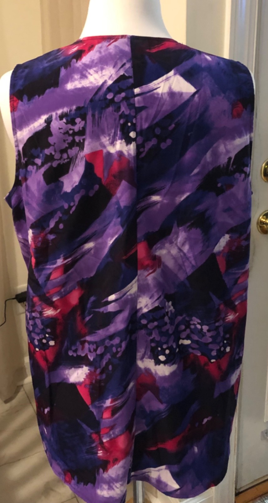 Kelly by Clinton Kelly Embellished Tank with Rhinestones DressyTop Women Medium