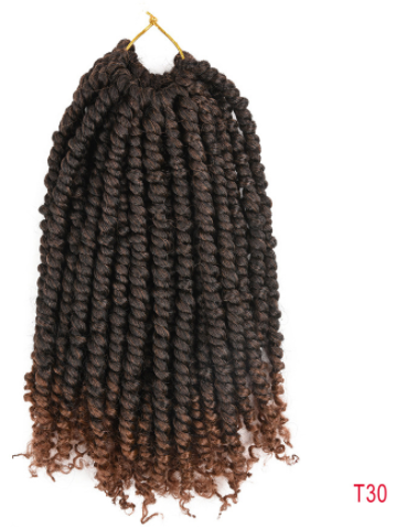 TOMO Pre-twisted Passion Twist Crochet African Dirty Braids Crochet Hair