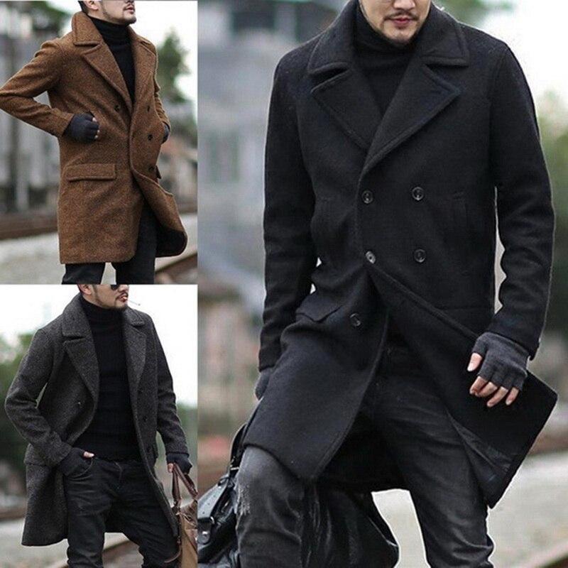 Classic woolen coat trench coat
