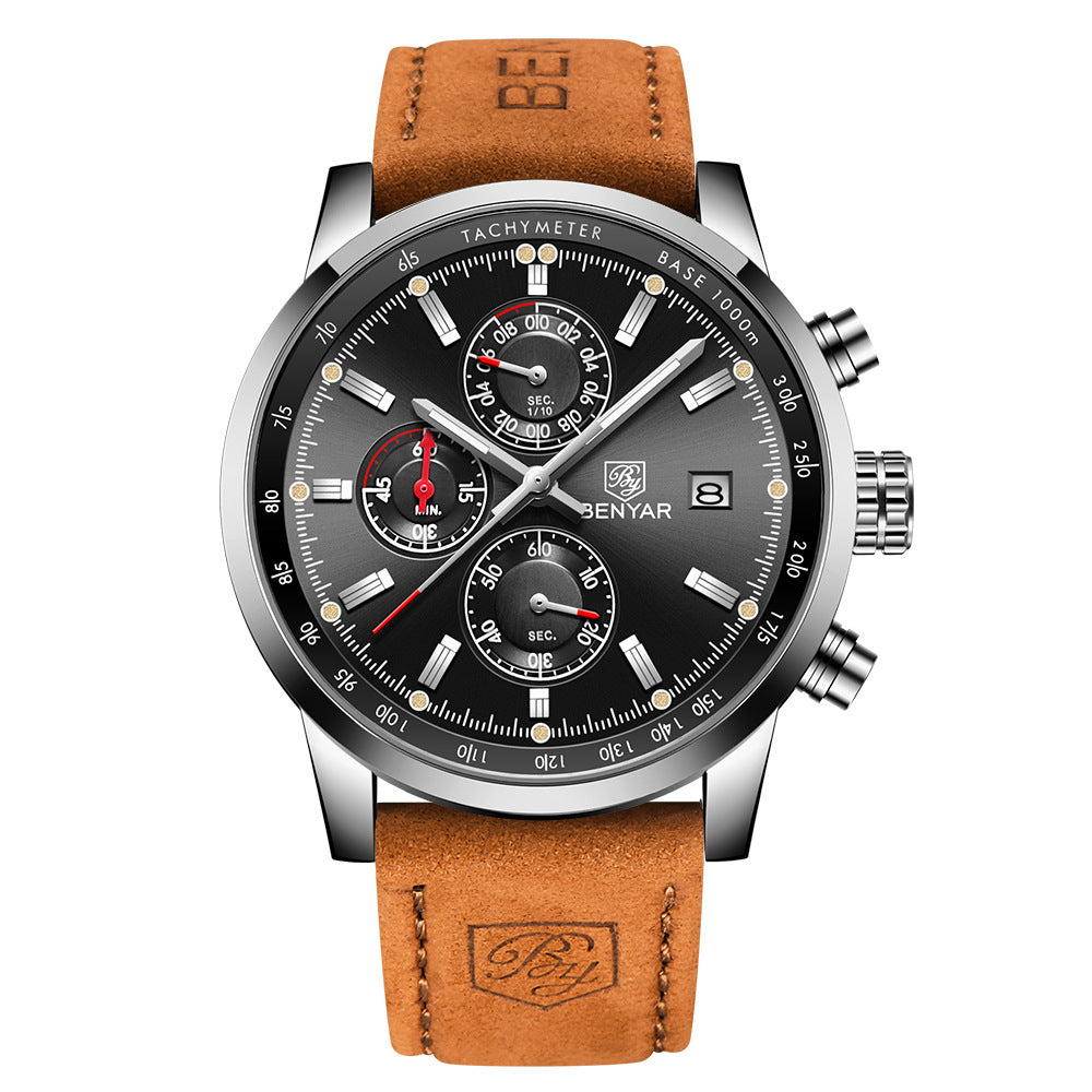 BENYAR Watches Men Luxury Brand Quartz Watch